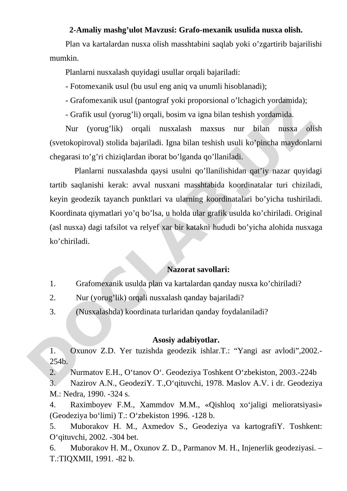 Grafo-mexanik usulida nusxa olish