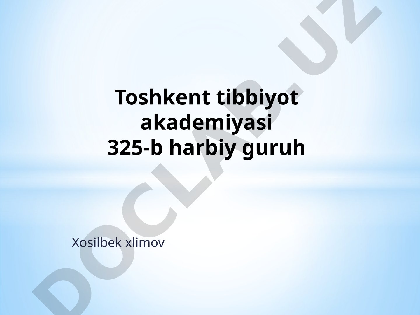 Mahalliy gemostaz uchun zamonaviy dori-vositalar.Qon o‘rnini bosuvchi suyuqliklar
