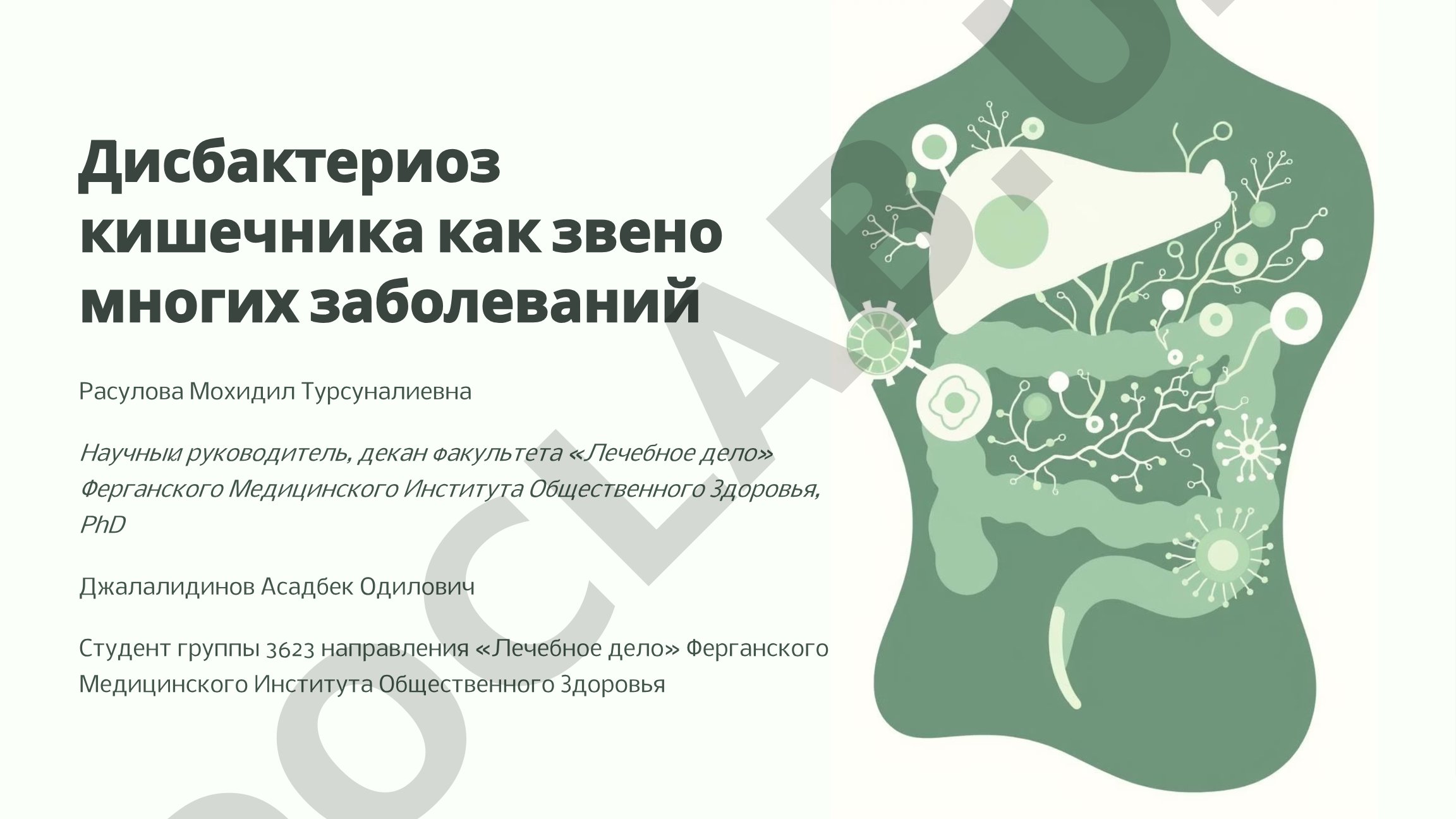 Дисбактериоз кишечника как звено многих заболеваний