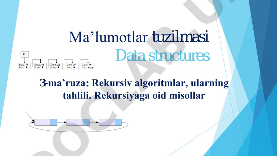 Rekursiv algoritmlar va ularning tahlili