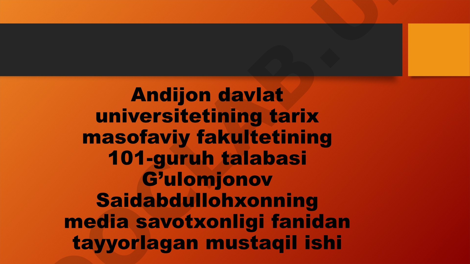 Ommaviy axborot vositalarining jamiyat taraqqiyotidagi roli