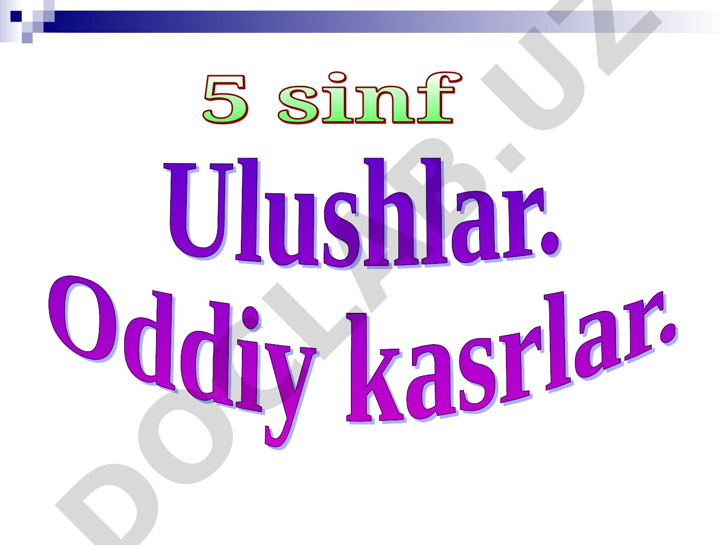Kesmaning ulushlari va shakllarning bo'yalgan qismlari