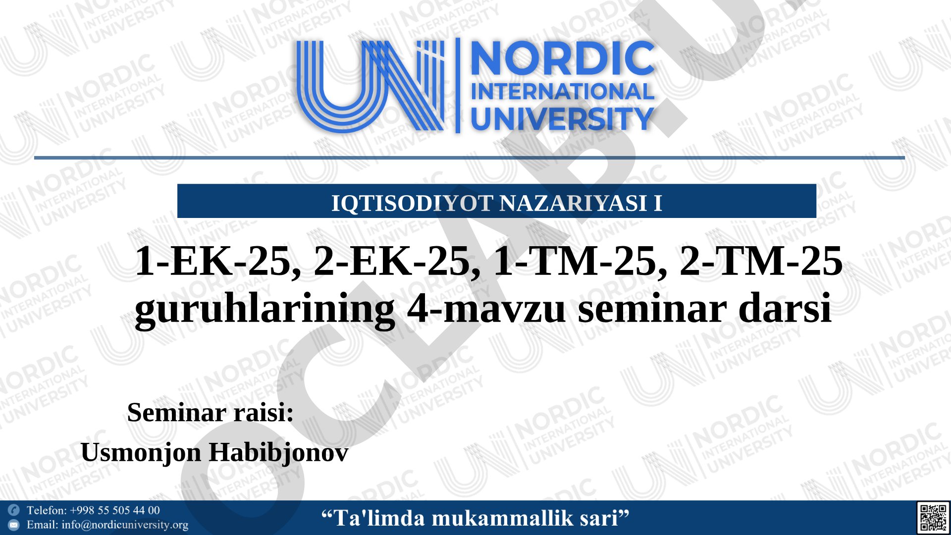 Ijtimoiy-iqtisodiy tizimlar va mulkchilik munosabatlari