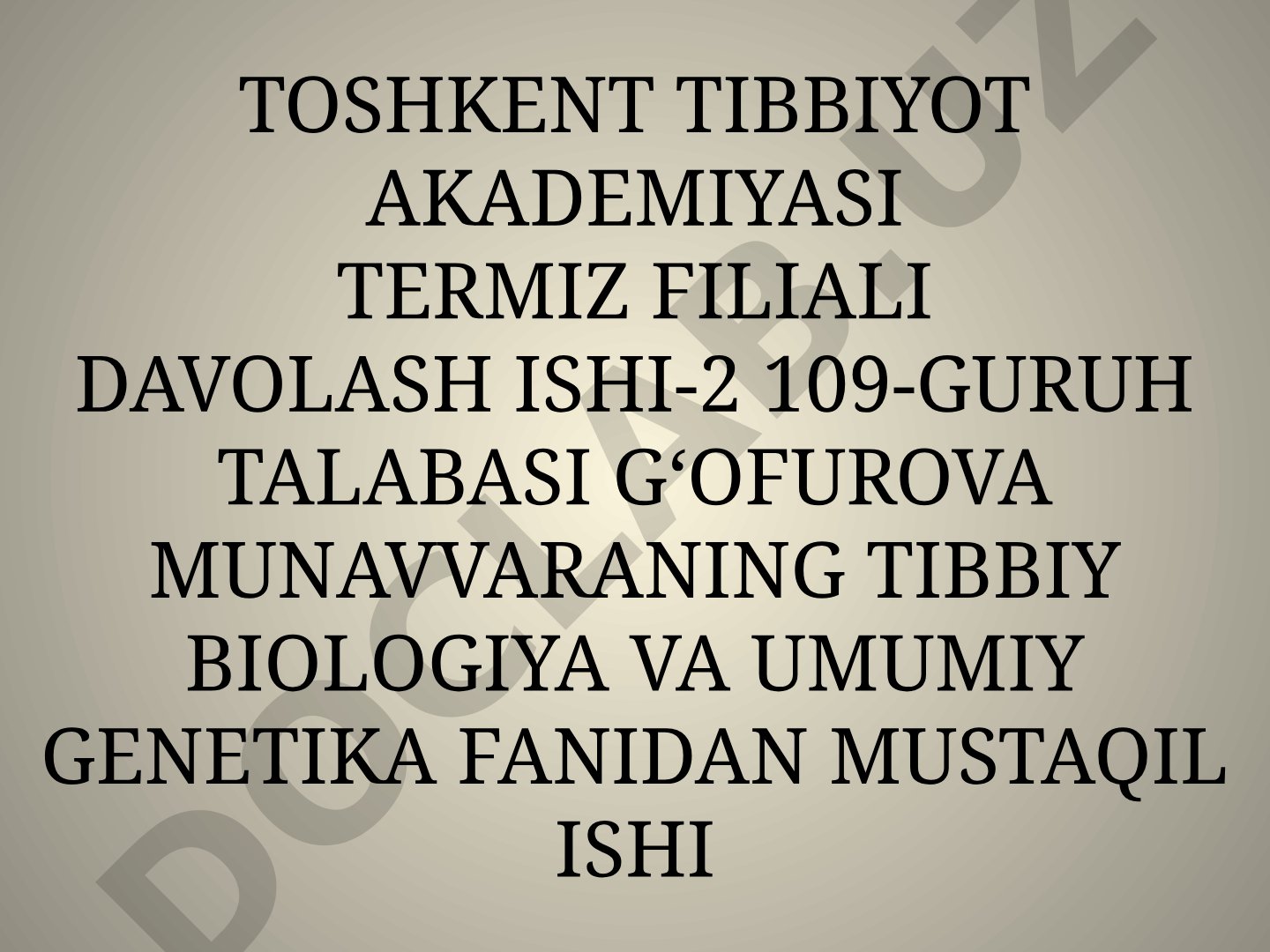Proemrional, embrional, postembrional rivojlanishning umumiy qonuniyatlari. Teratogen omillar. Gerantologiya. Regeneratsiya. Transplantatsiya.