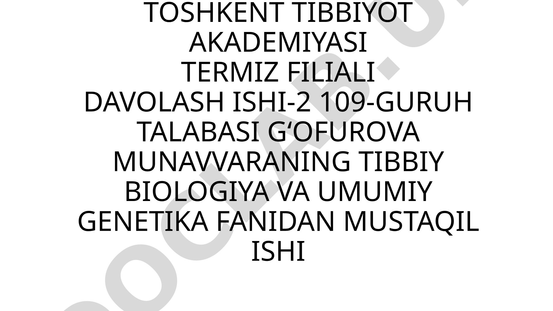 Irsiy kasalliklar: xromosoma kasalliklari