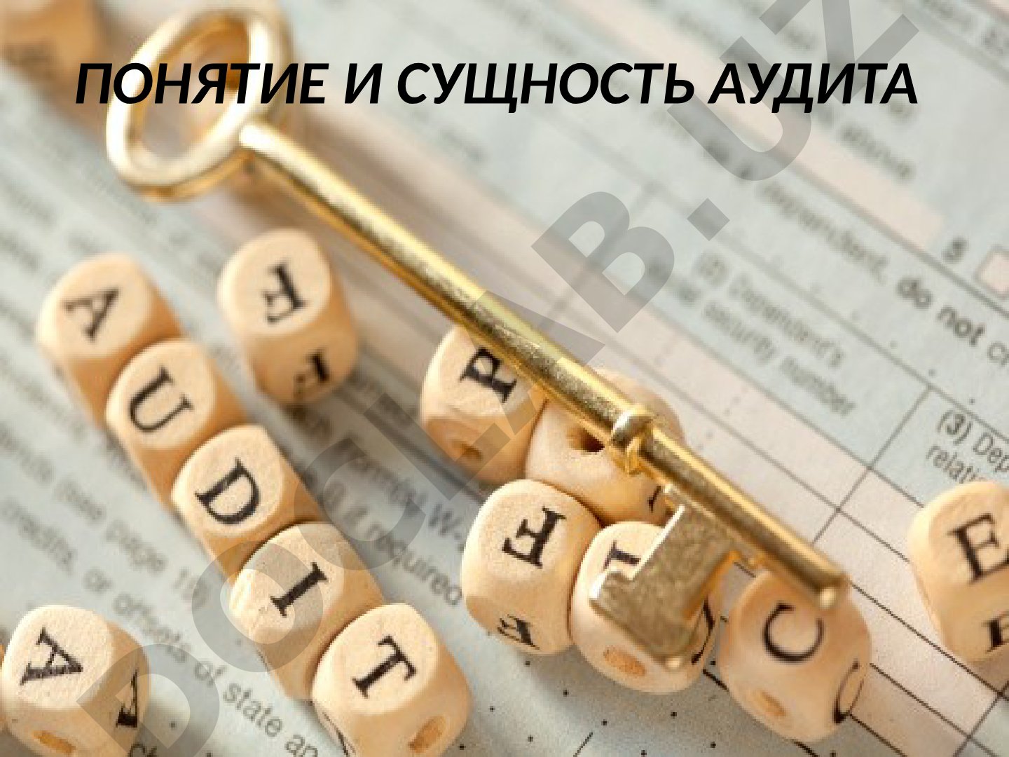 Понятие и сущность аудита