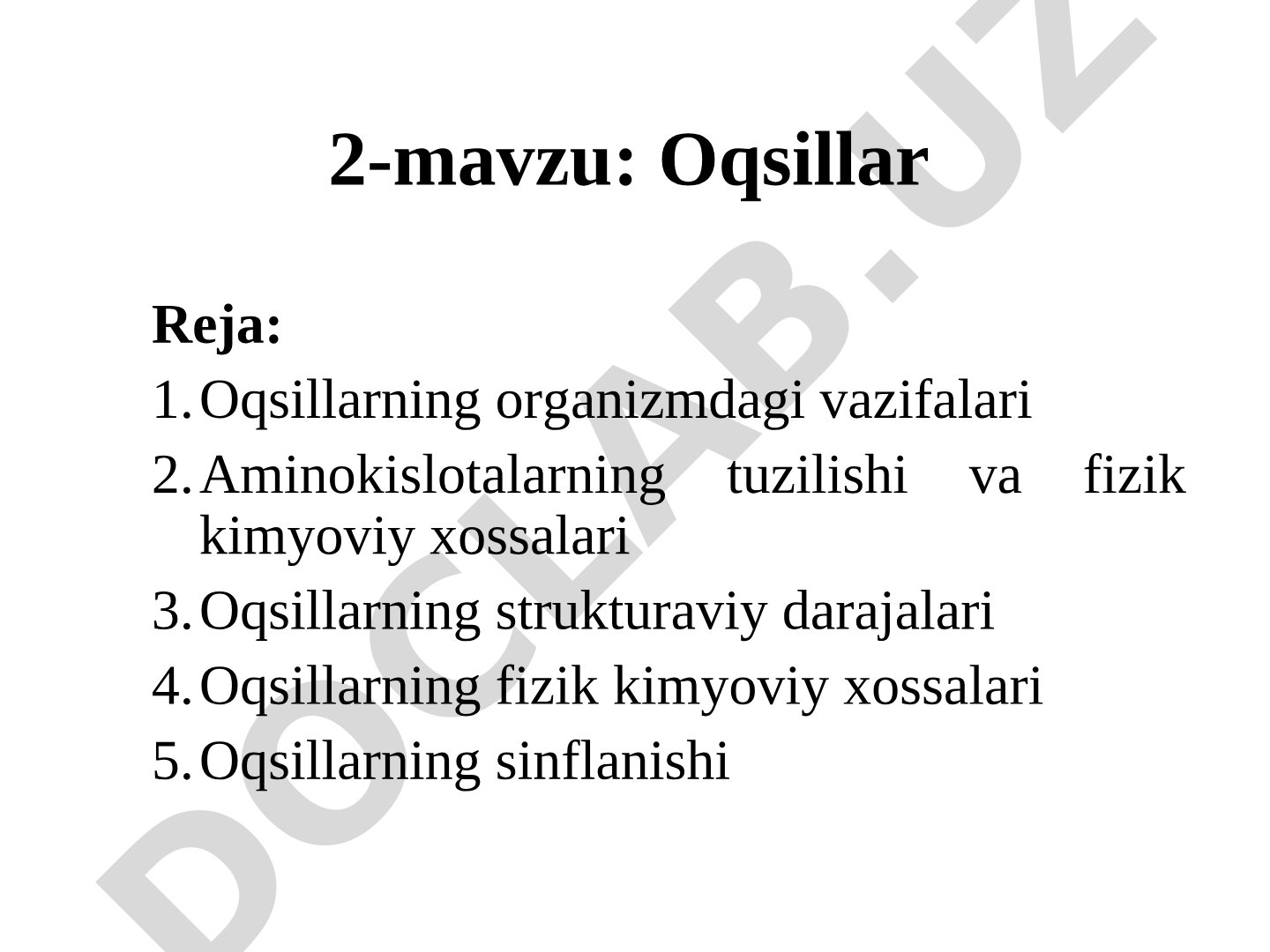 Oqsillar