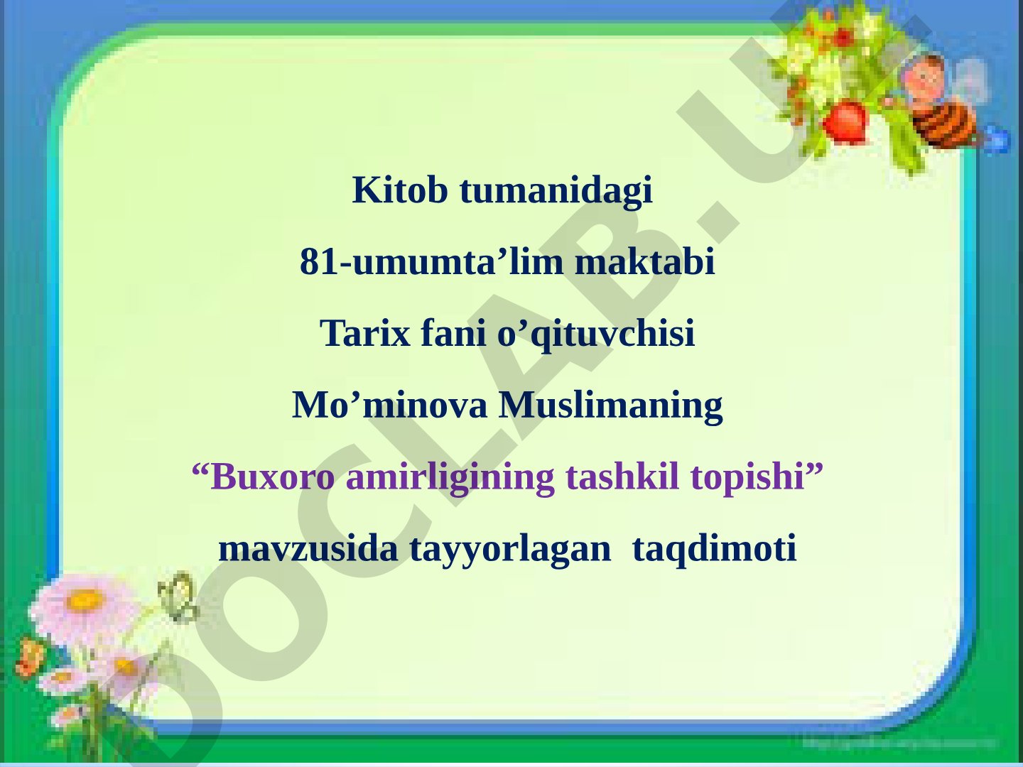Buxoro amirligining tashkil topishi