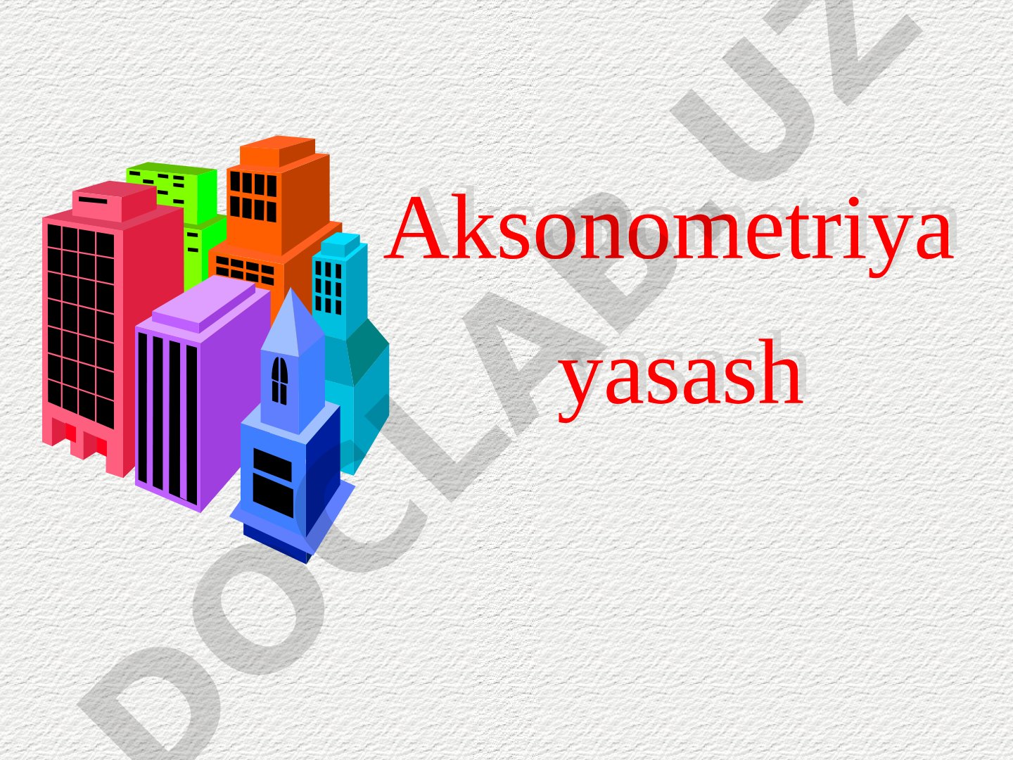 Aksonometriya yasash Izometriyada tasvirlash