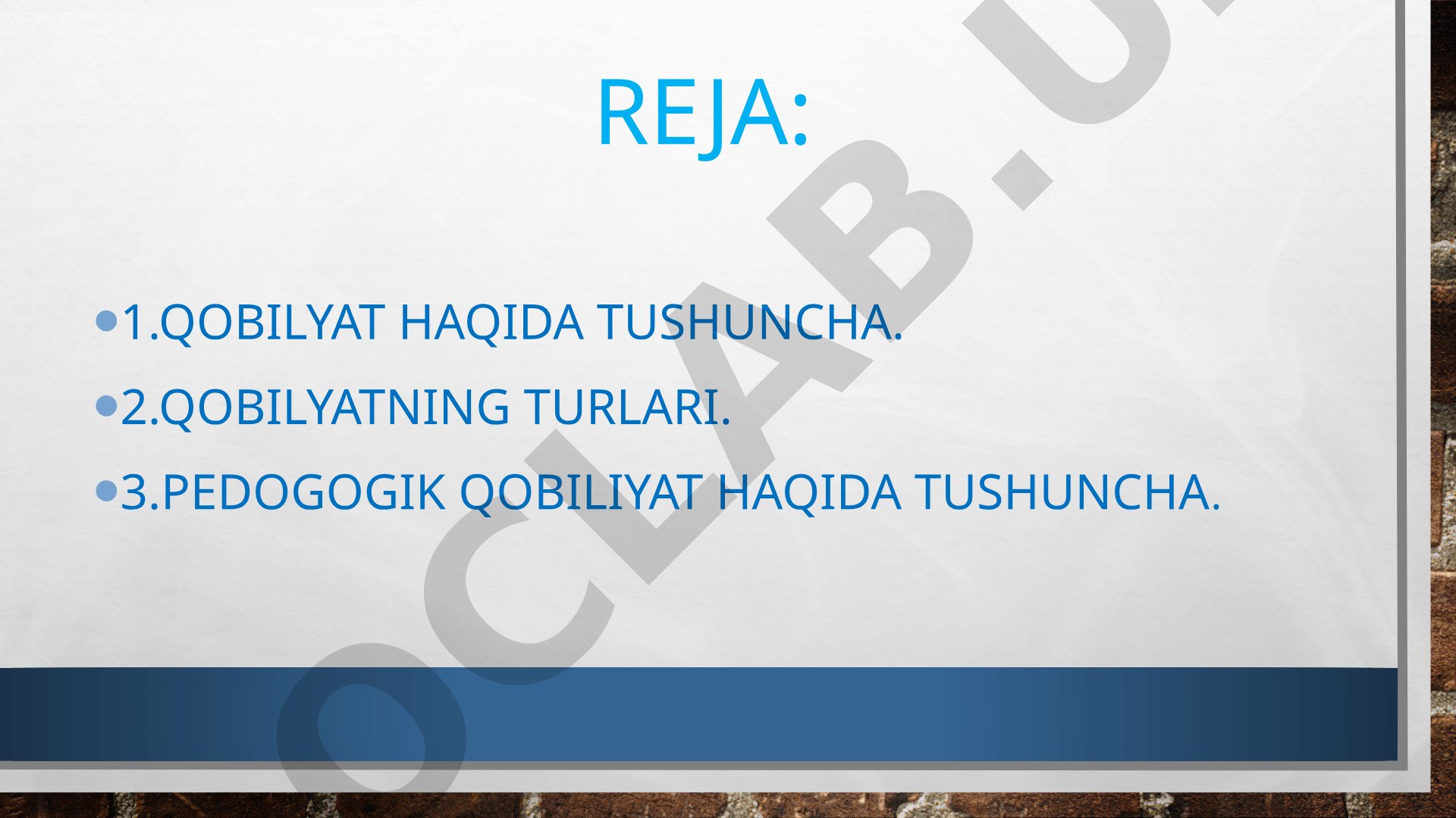 Qobilyatning rivojlanishiga ta'sir etuvchi omillar