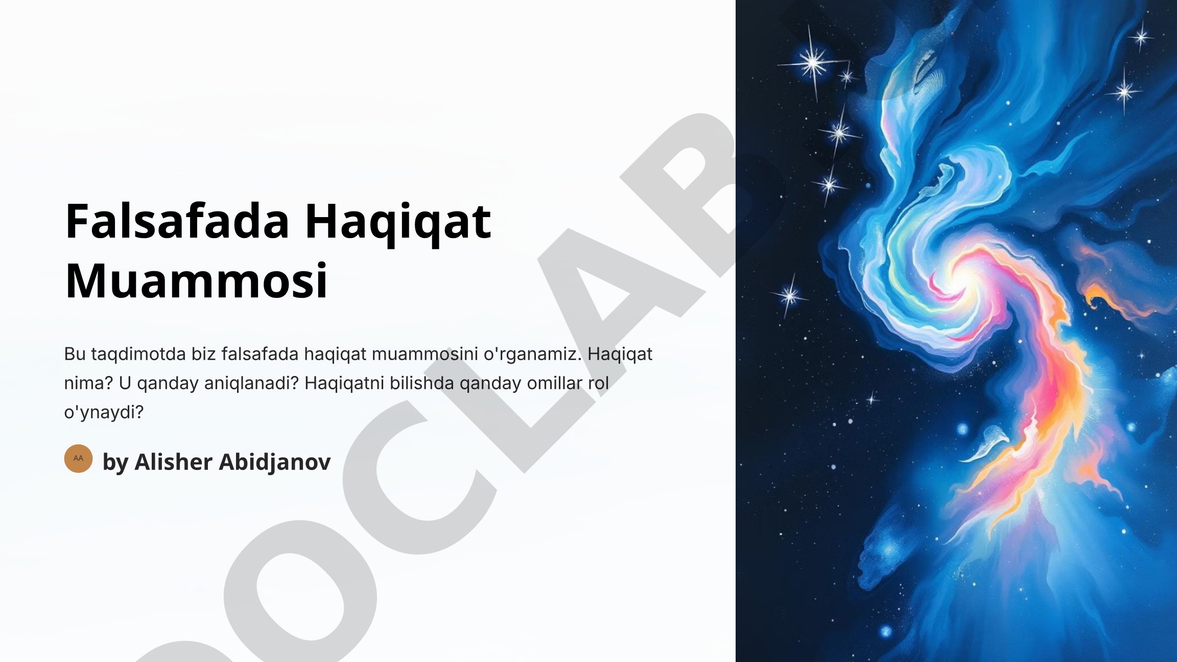 Falsafada haqiqat muammosi