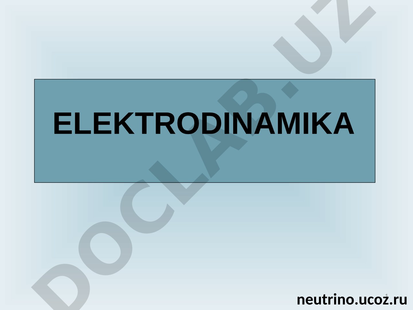 Elektr toki
