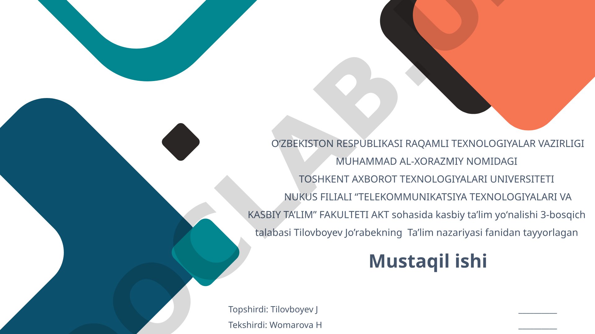 Muammoli ta'lim va case usuli