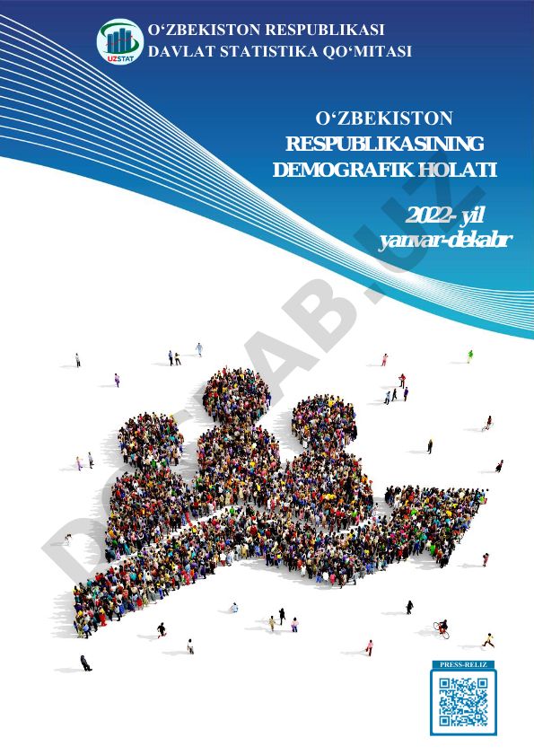 O'zbekiston Respublikasining demografik holati 2022-yil yanvar-dekabr
