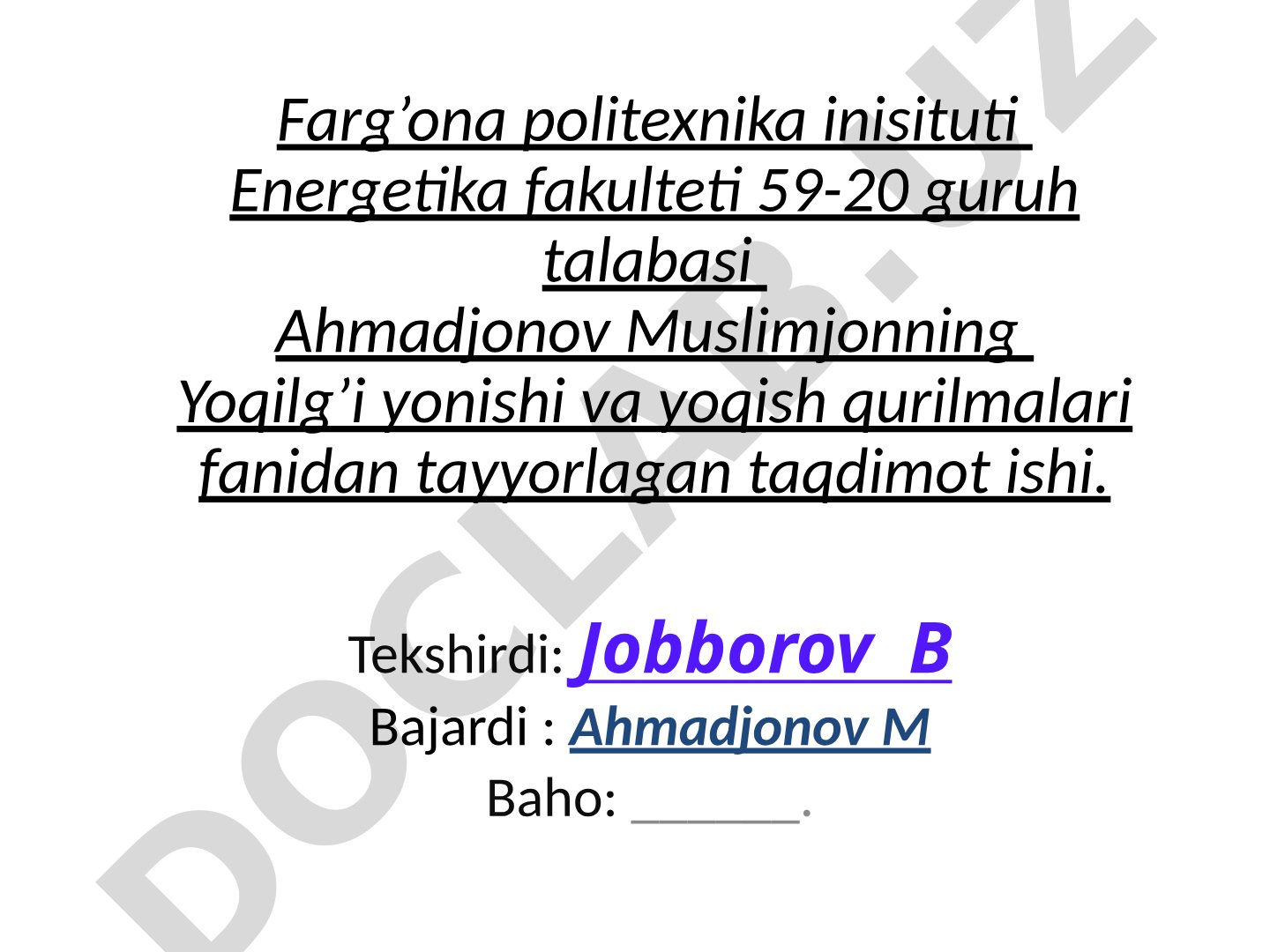 Yonish mahsulotlarini haqiqiy chiqishi. Yonish harorati