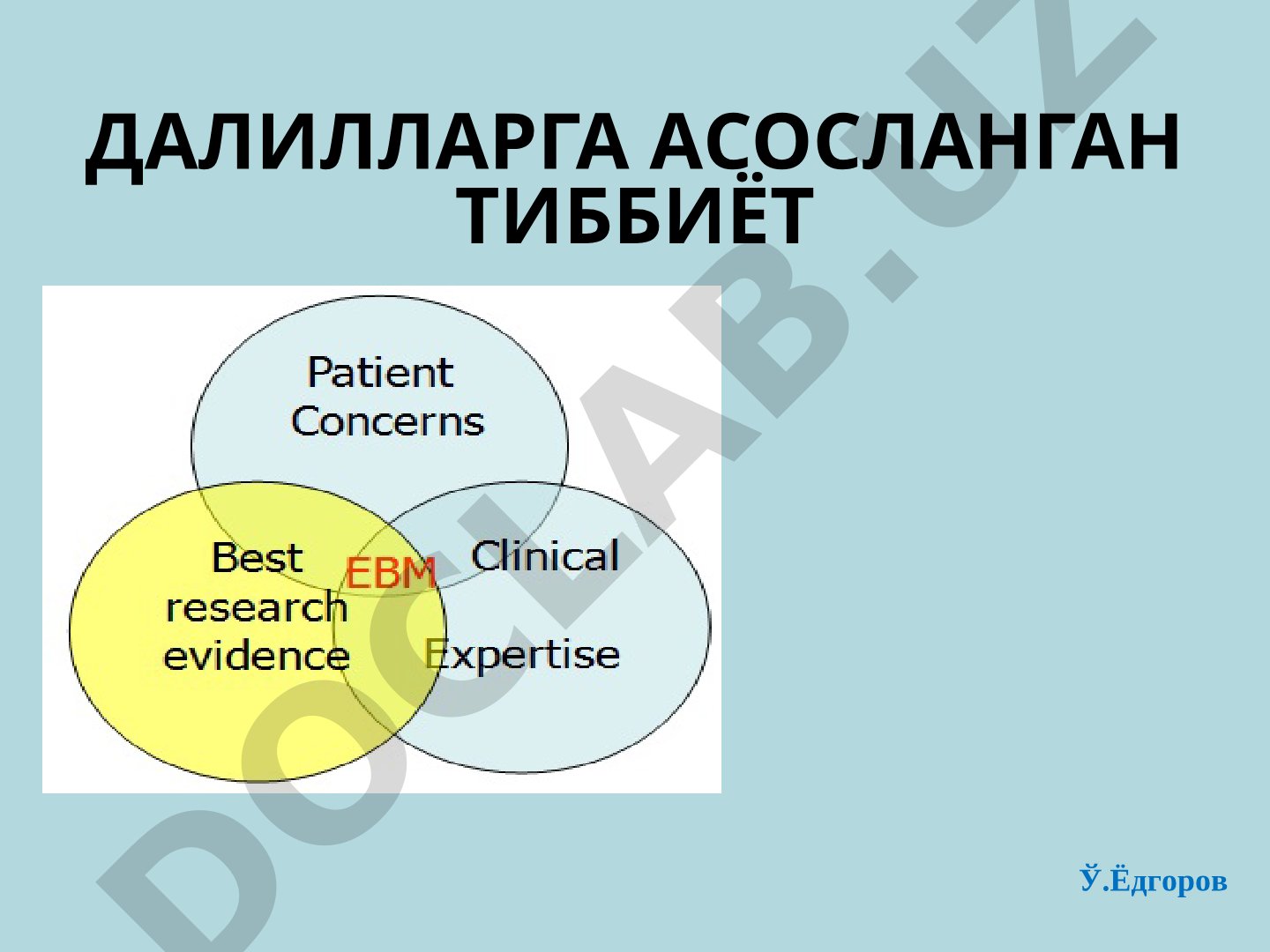 Далилларга асосланган тиббиёт