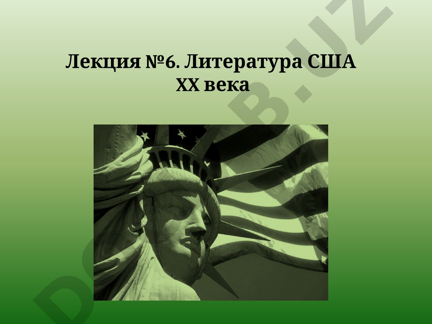 Литература США XX века