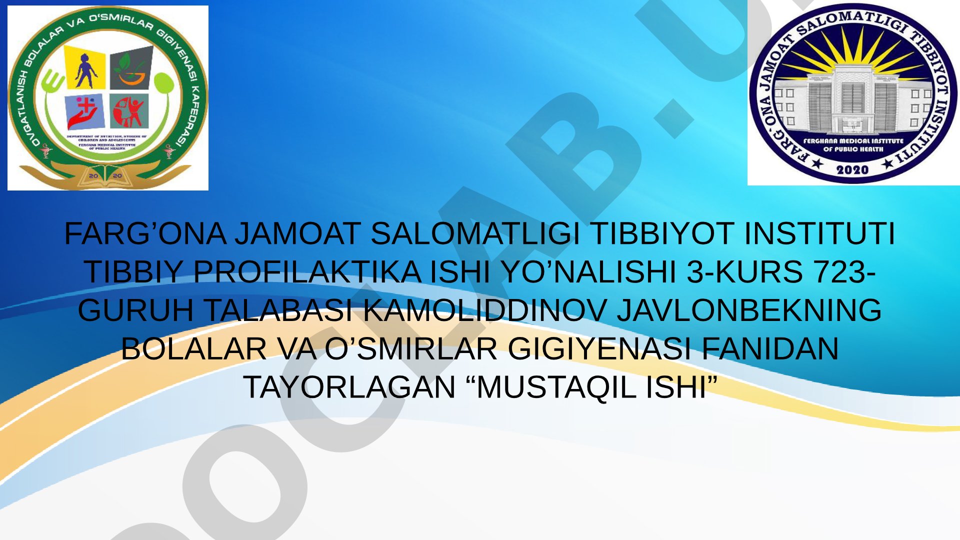 Bolalar kiyimlariga gigiyenik baho berish