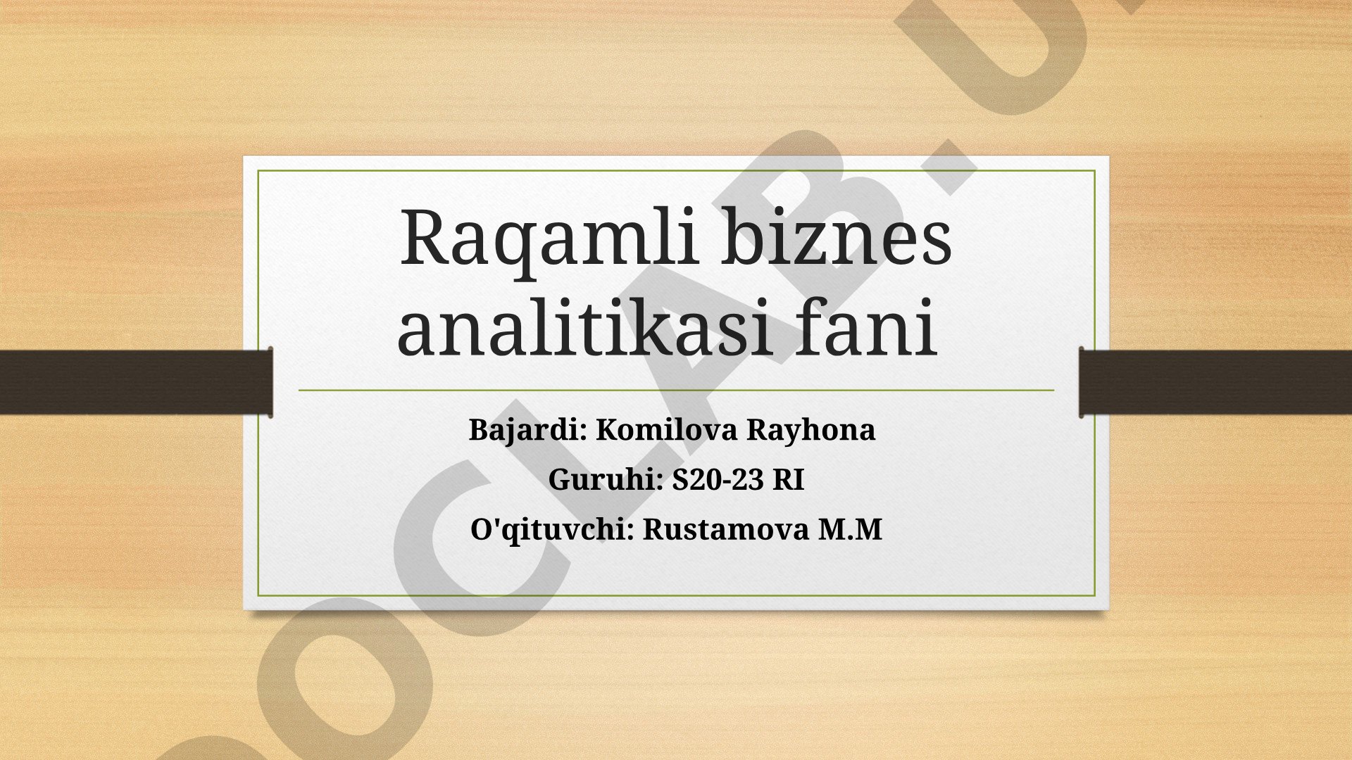 Ta’lim sohasida raqamli analitikaning roli