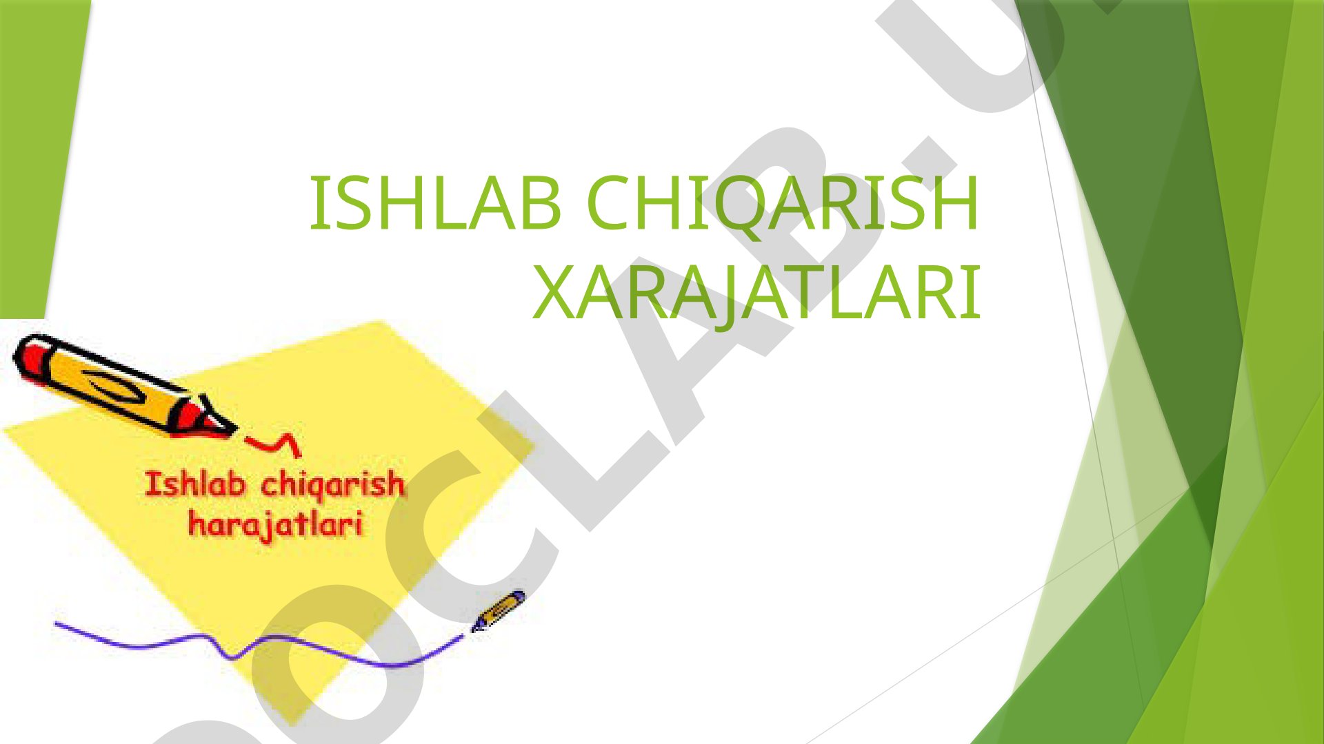 Ishlab chiqarish xarajatlari