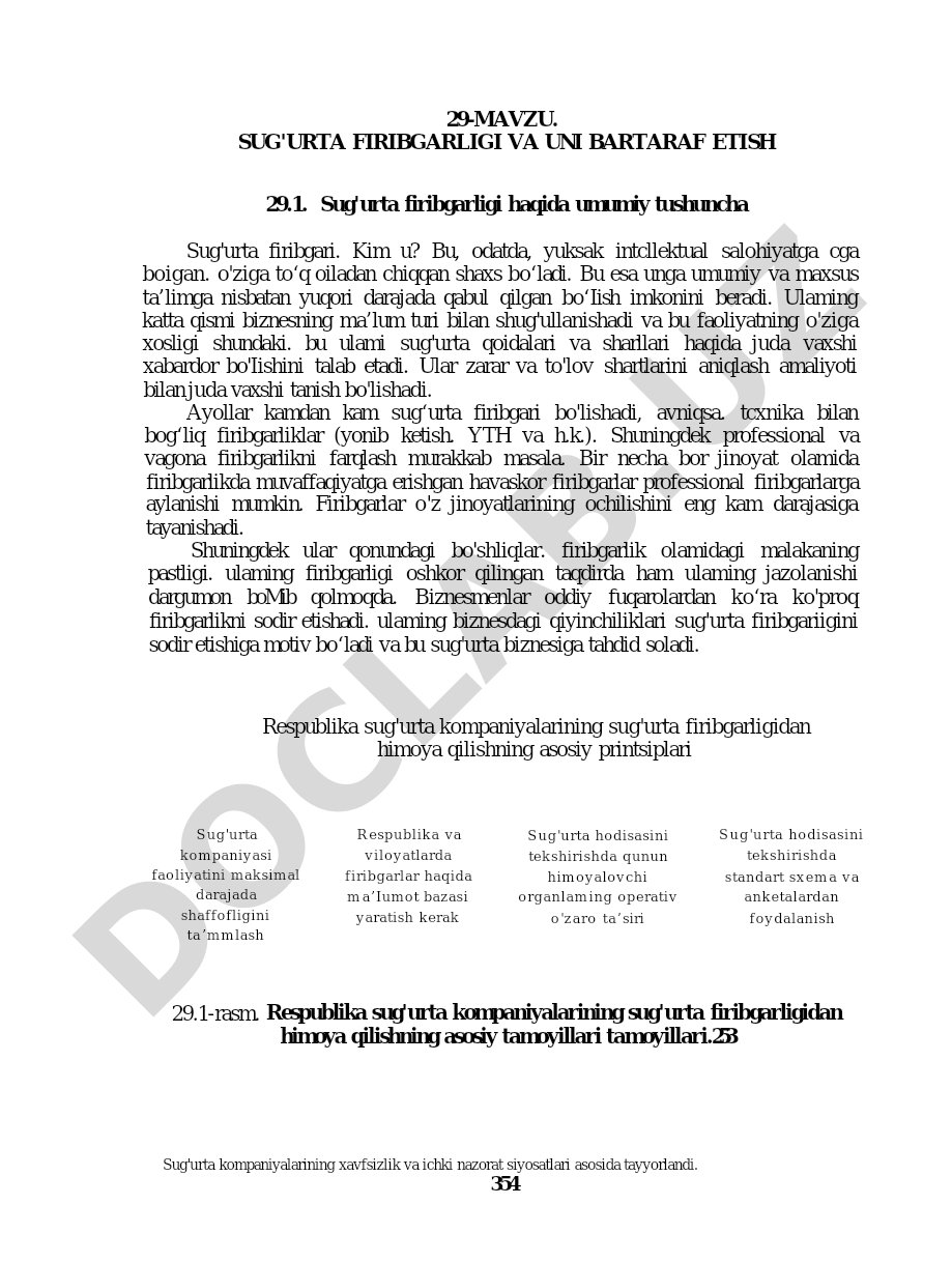 Sug'urta firibgarligi va uni bartaraf etish