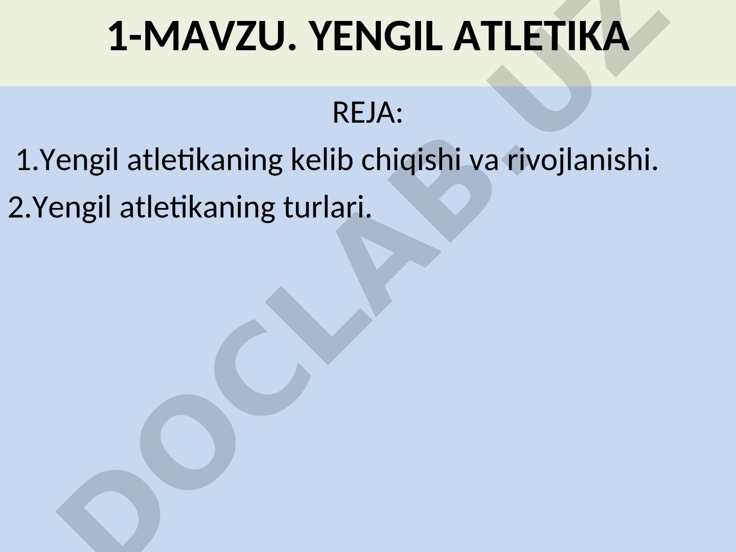 Yengil atletika