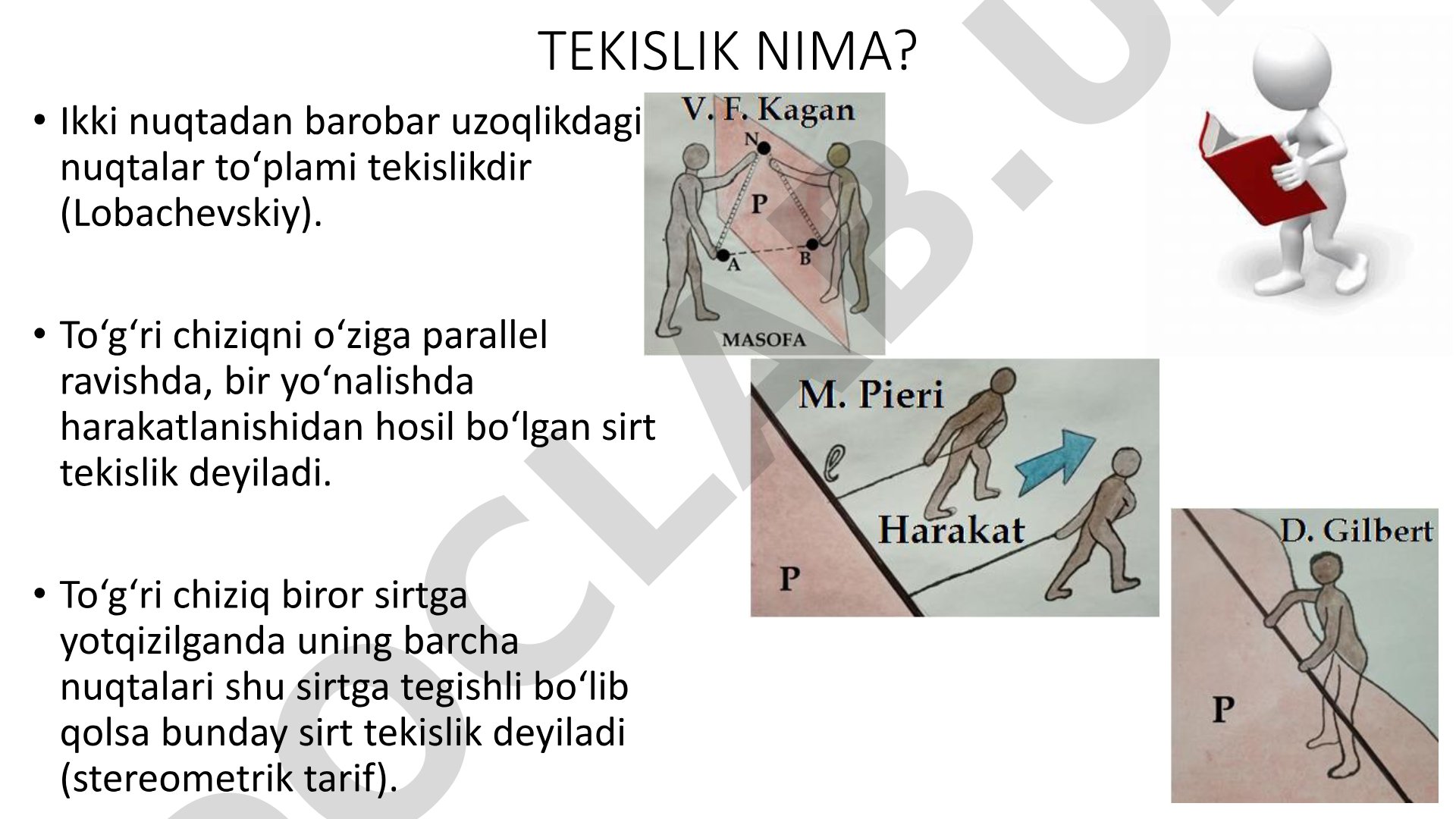 Tekislik nima va uning berilishi
