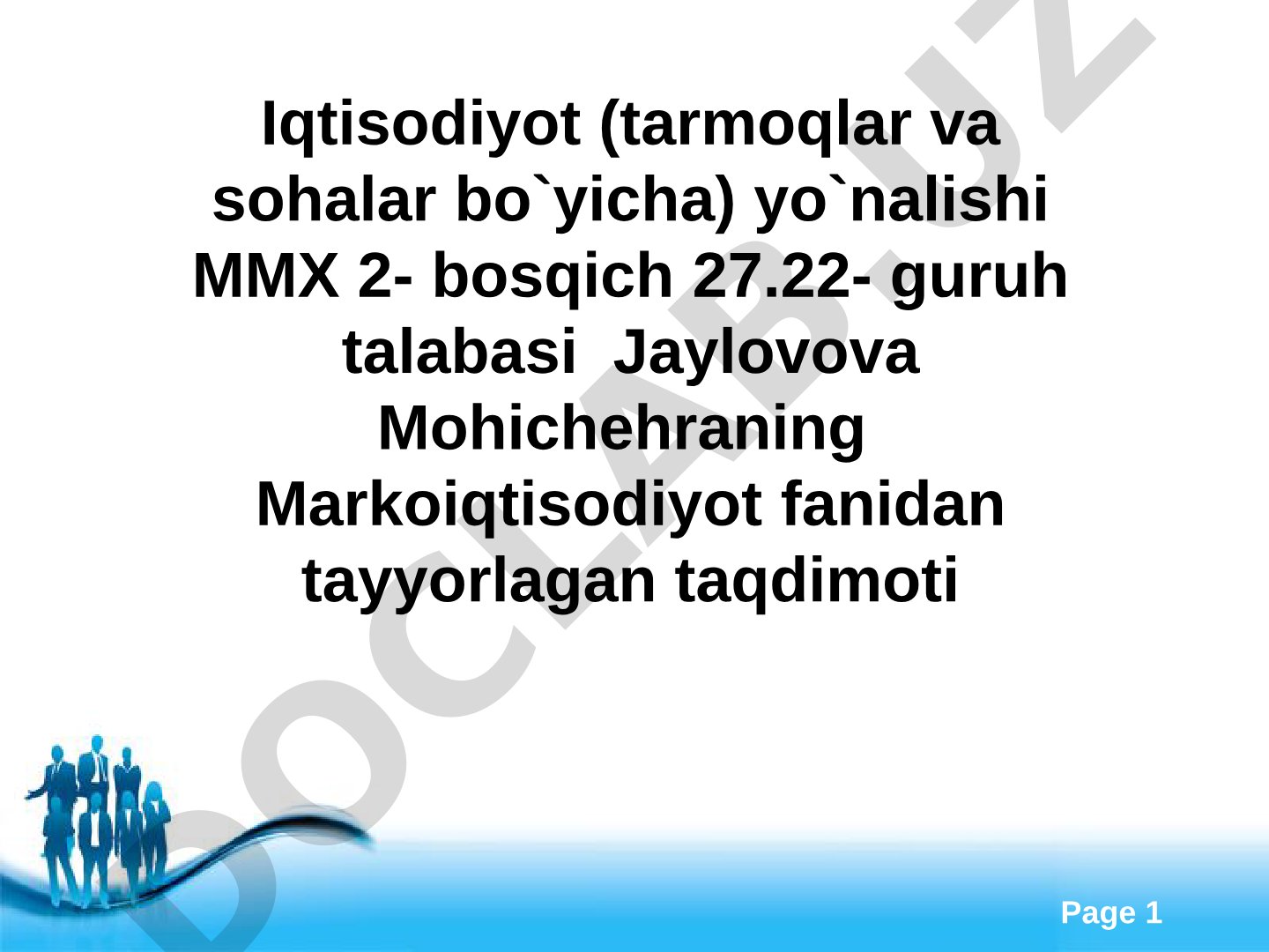 Soliqlarning makroiqtisodiy mohiyati va ro’li