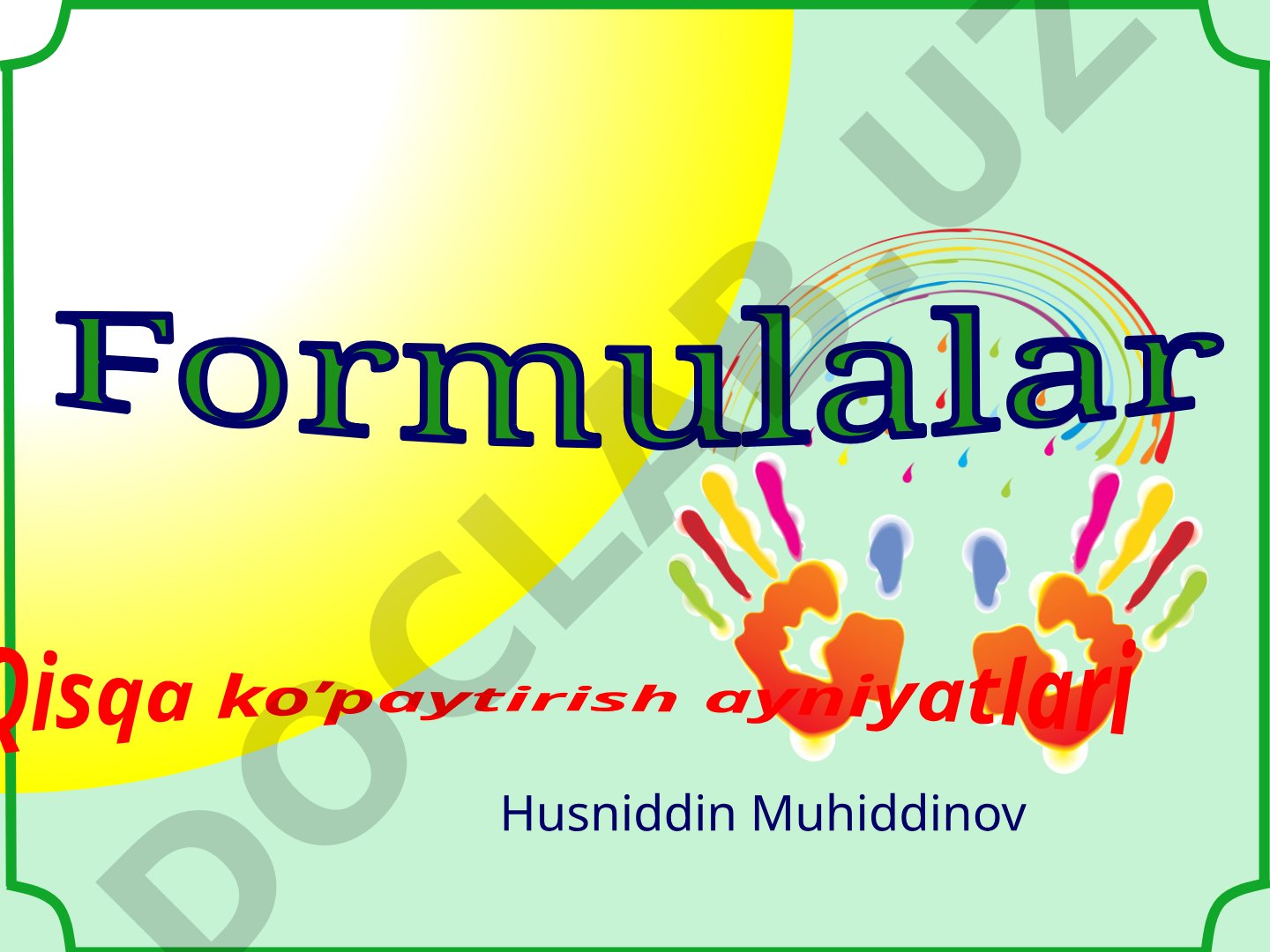 Qisqa ko'paytirish ayniyatlari
