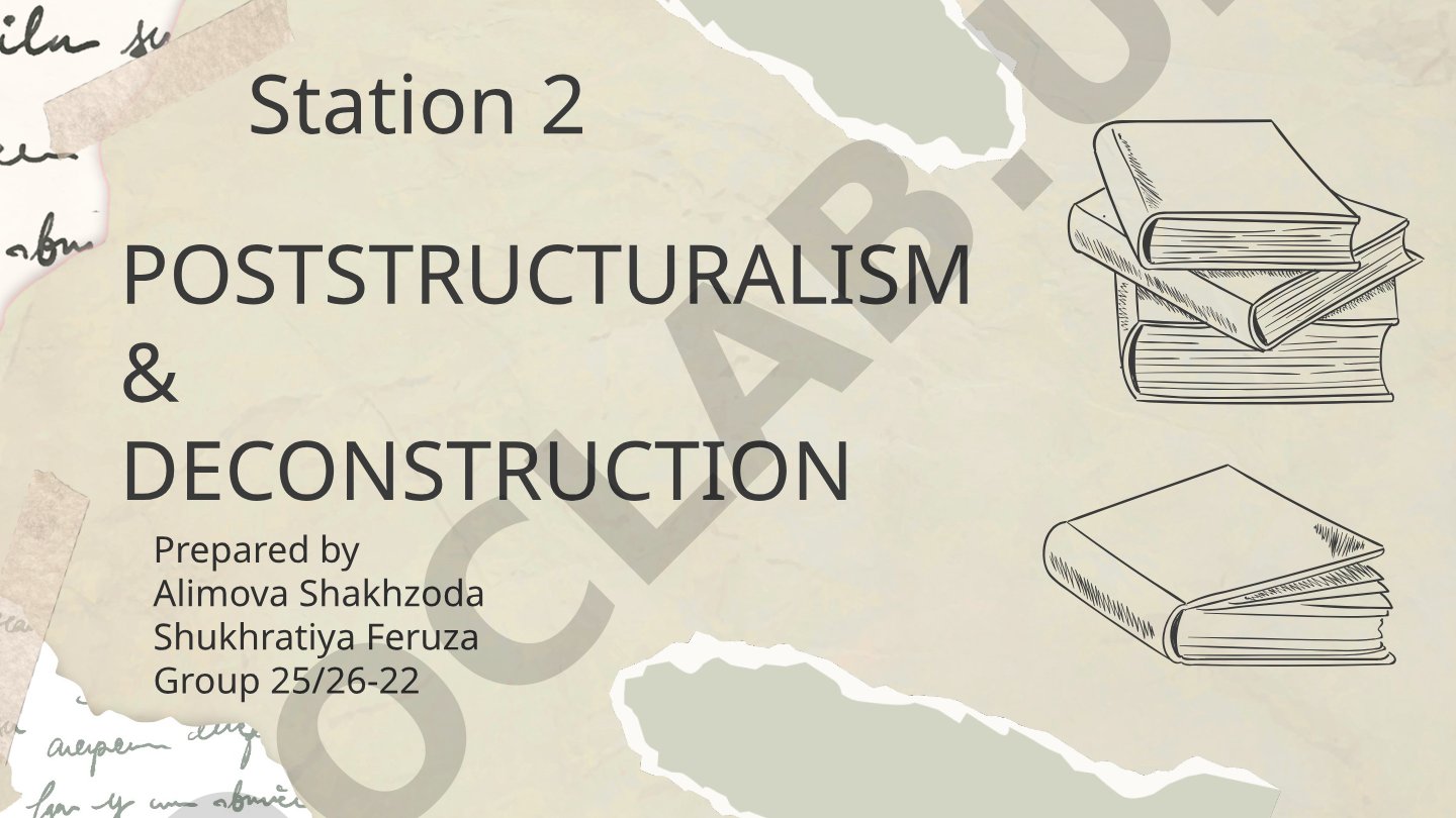 Poststructuralism and Deconstruction