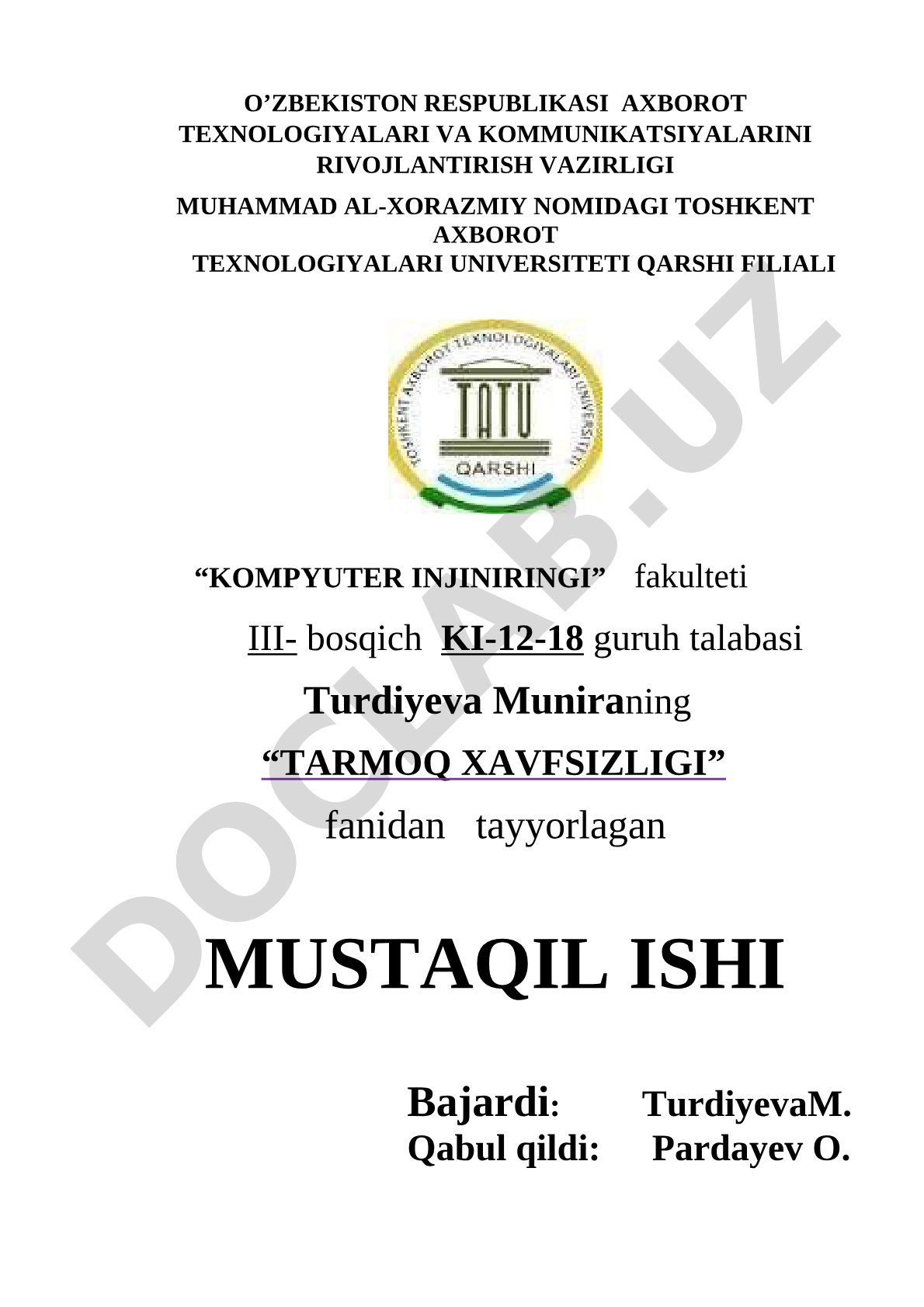 Advanced Cisco Adaptive Security Appliance (ASA) xavfsizlik qurilmalarini sozlash