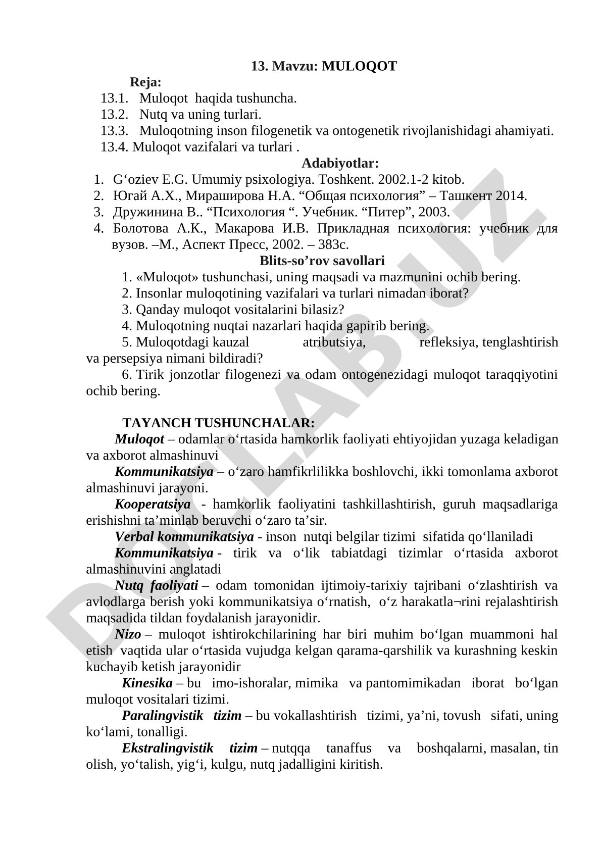 Muloqot