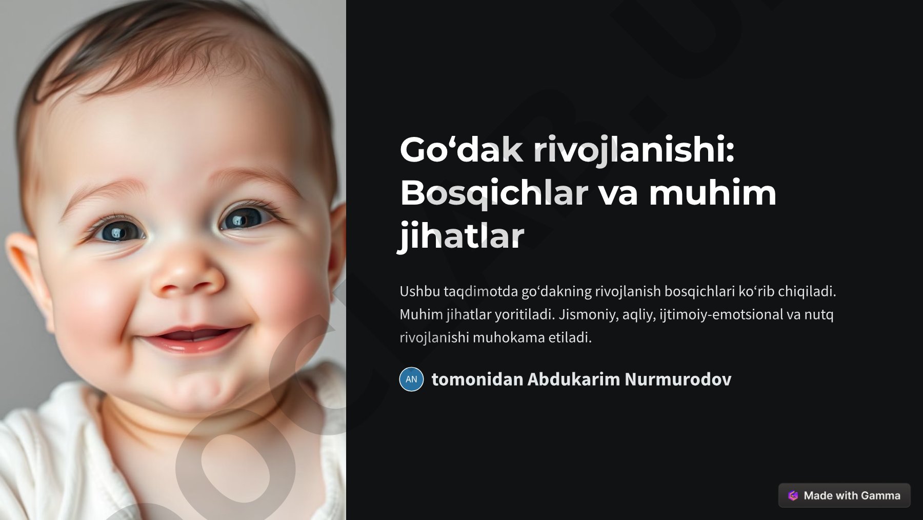 Go‘dak rivojlanishi: Bosqichlar va muhim jihatlar