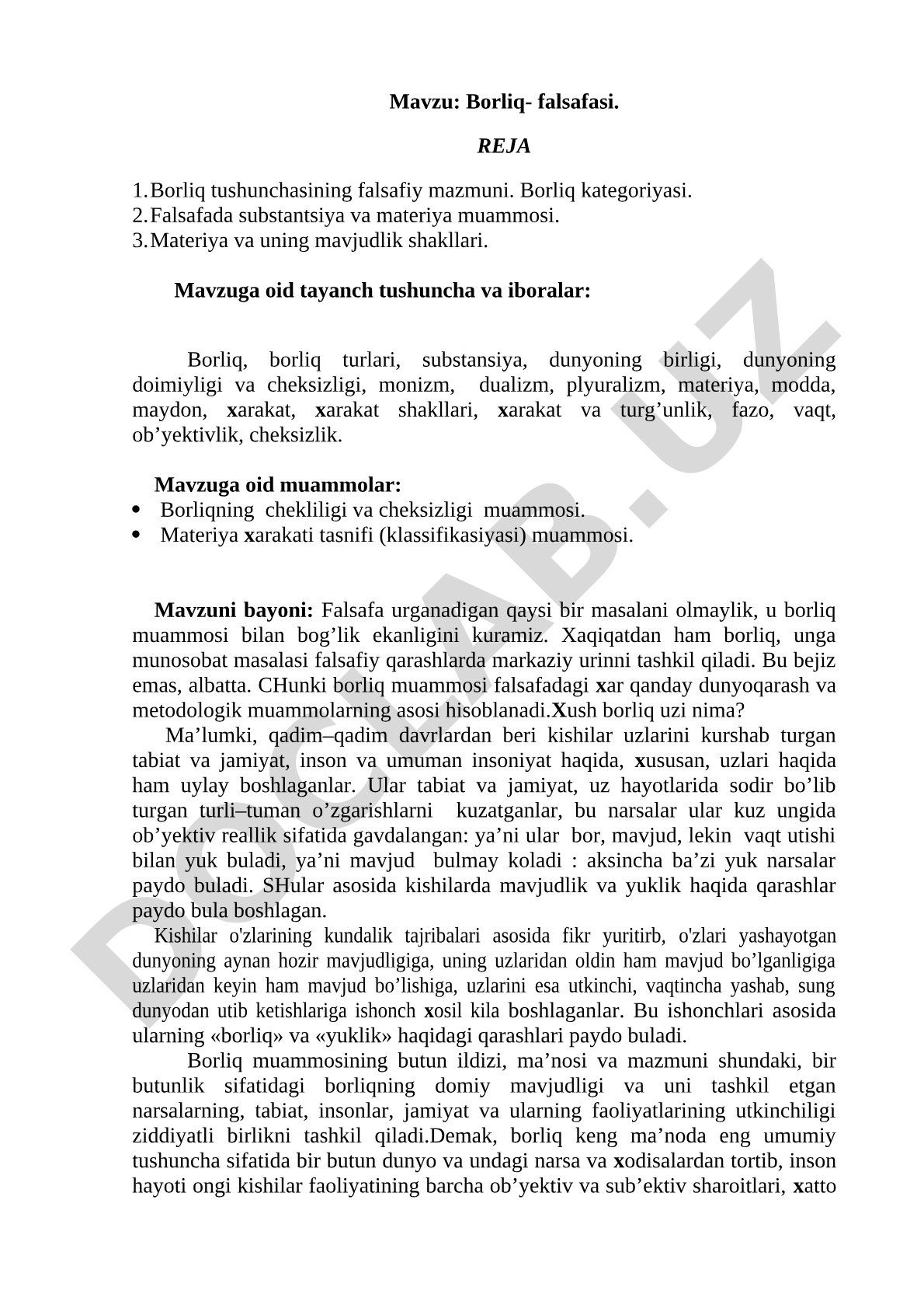 Borliq falsafasi