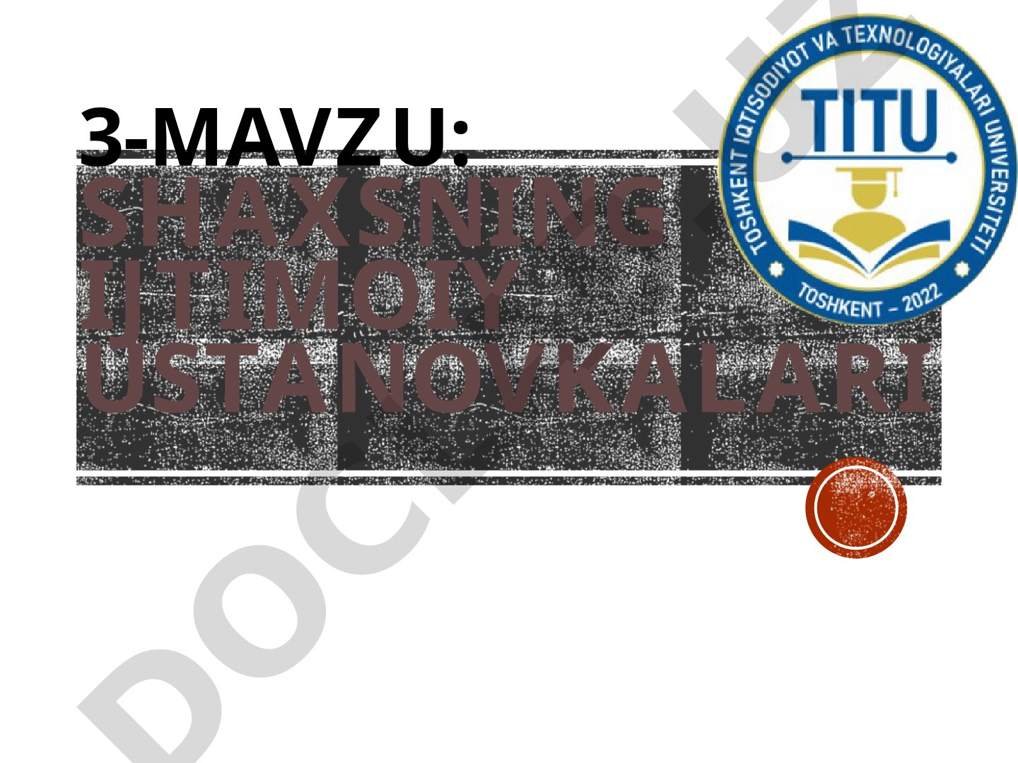 Shaxsning ijtimoiy ustanovkalari