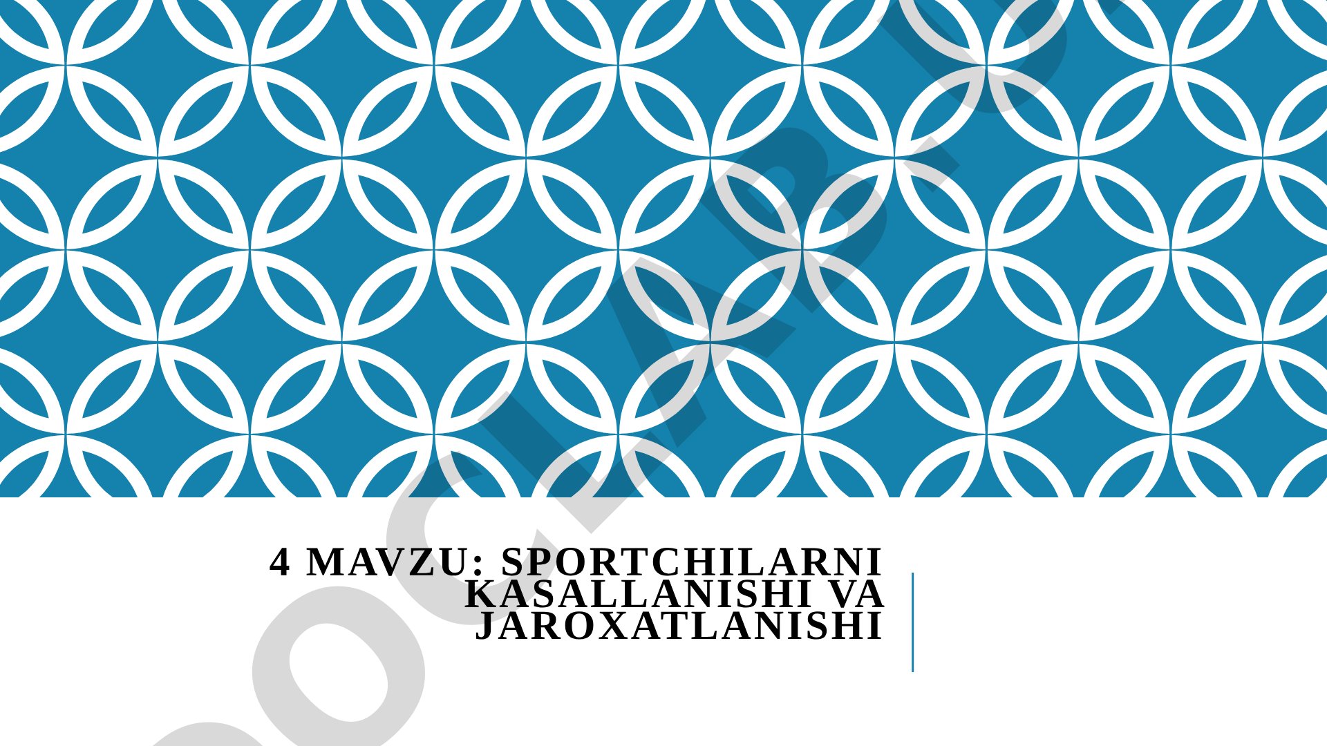 Sportchilarni kasallanishi va jaroxatlanishi