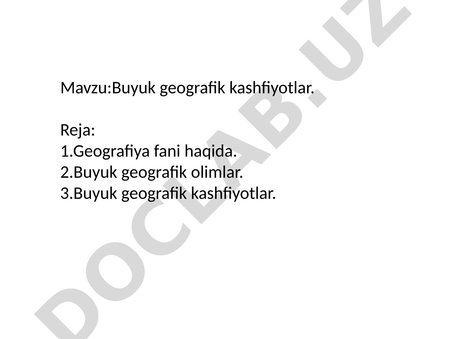 Buyuk geografik kashfiyotlar