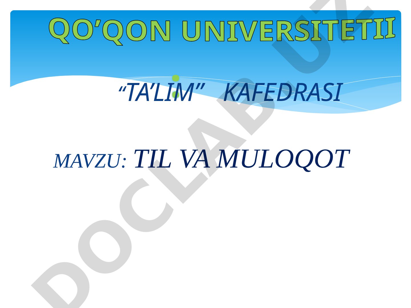 Til va muloqot