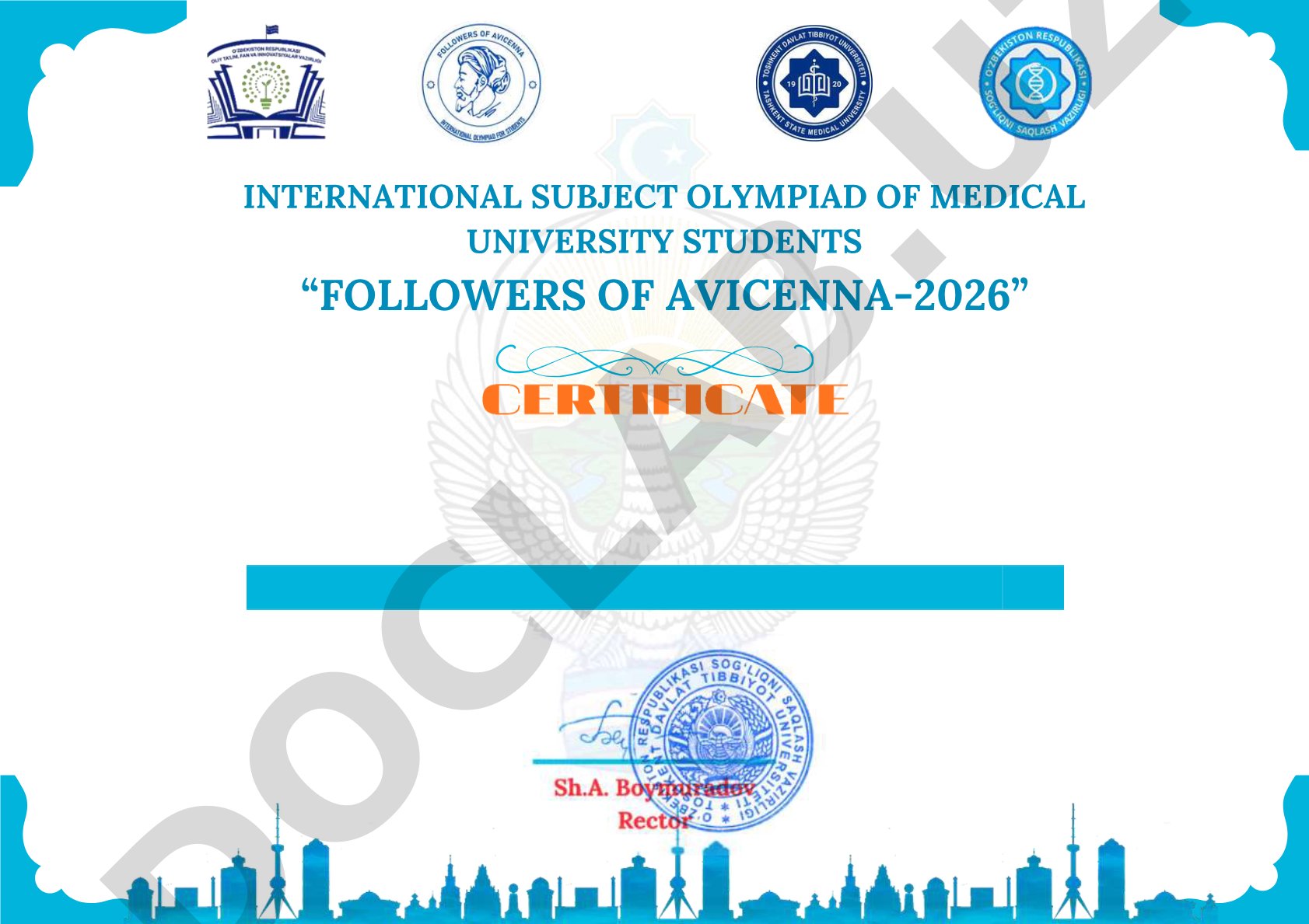 International Subject Olympiad of Medical University Students “Followers of Avicenna-2026”