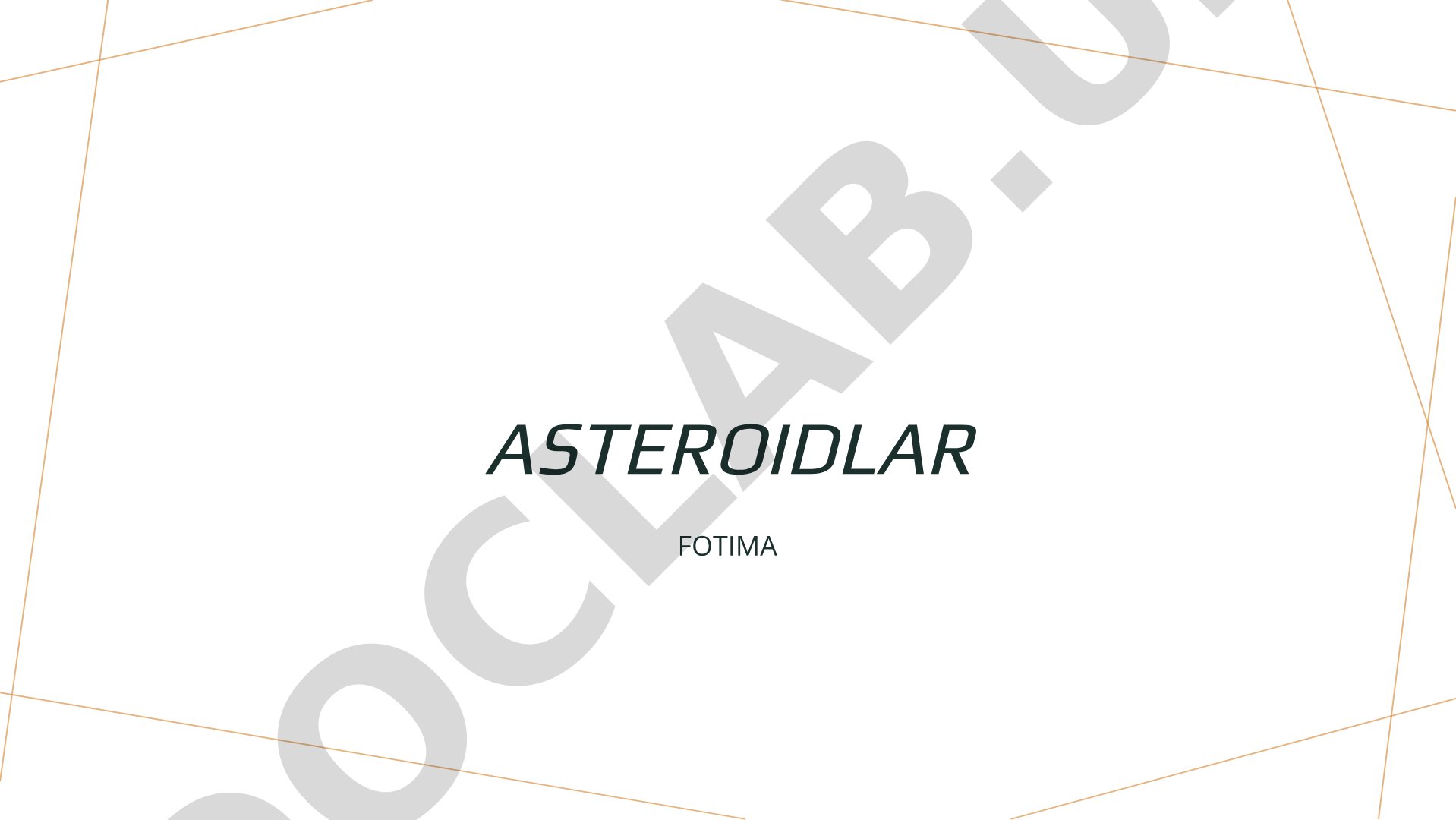 Asteroīdu raksturojums un to loma Saules sistēmā