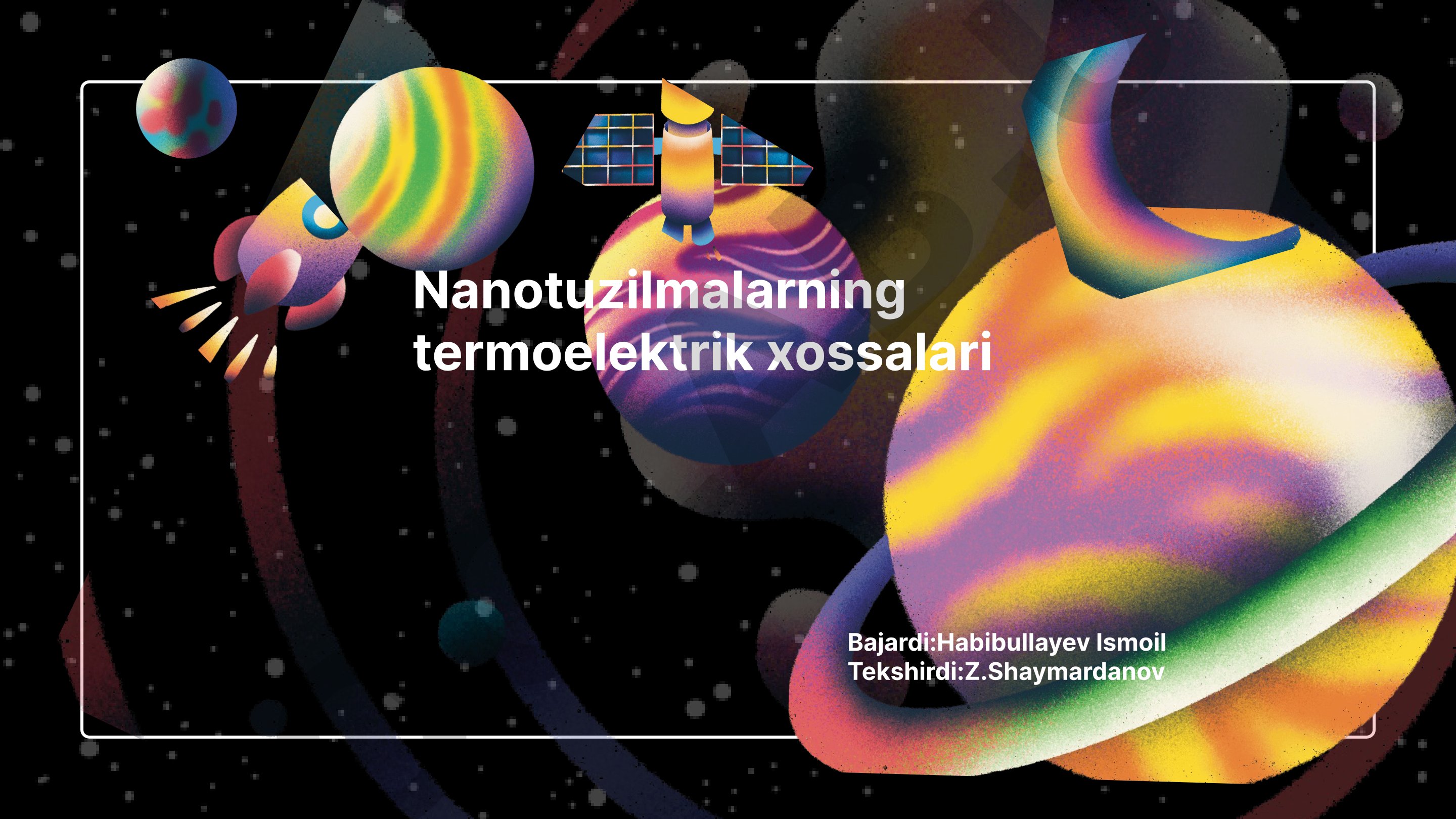Nanotuzilmalarning termoelektrik xossalari