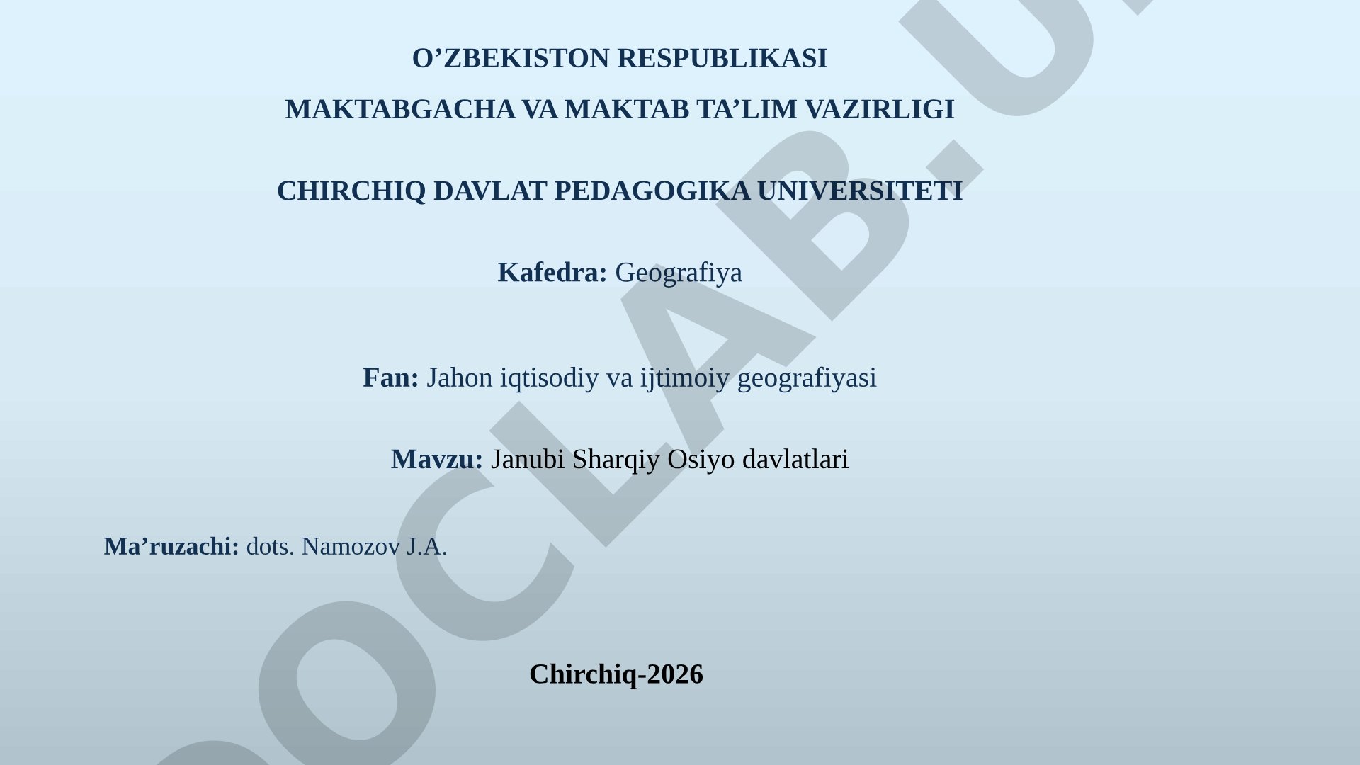 Janubi Sharqiy Osiyo davlatlari