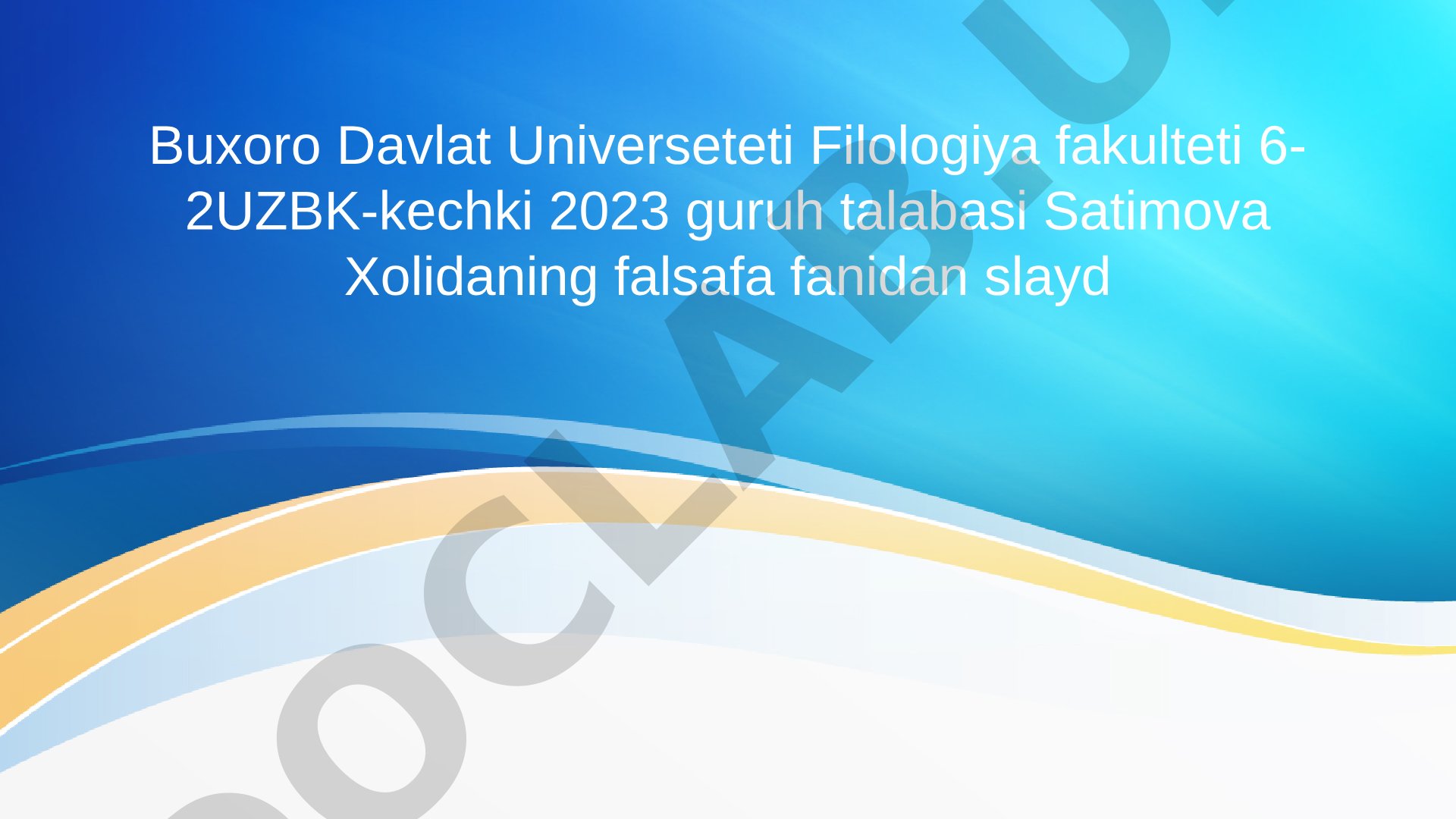Falsafaning fan va dunyoqarashga doir mohiyati