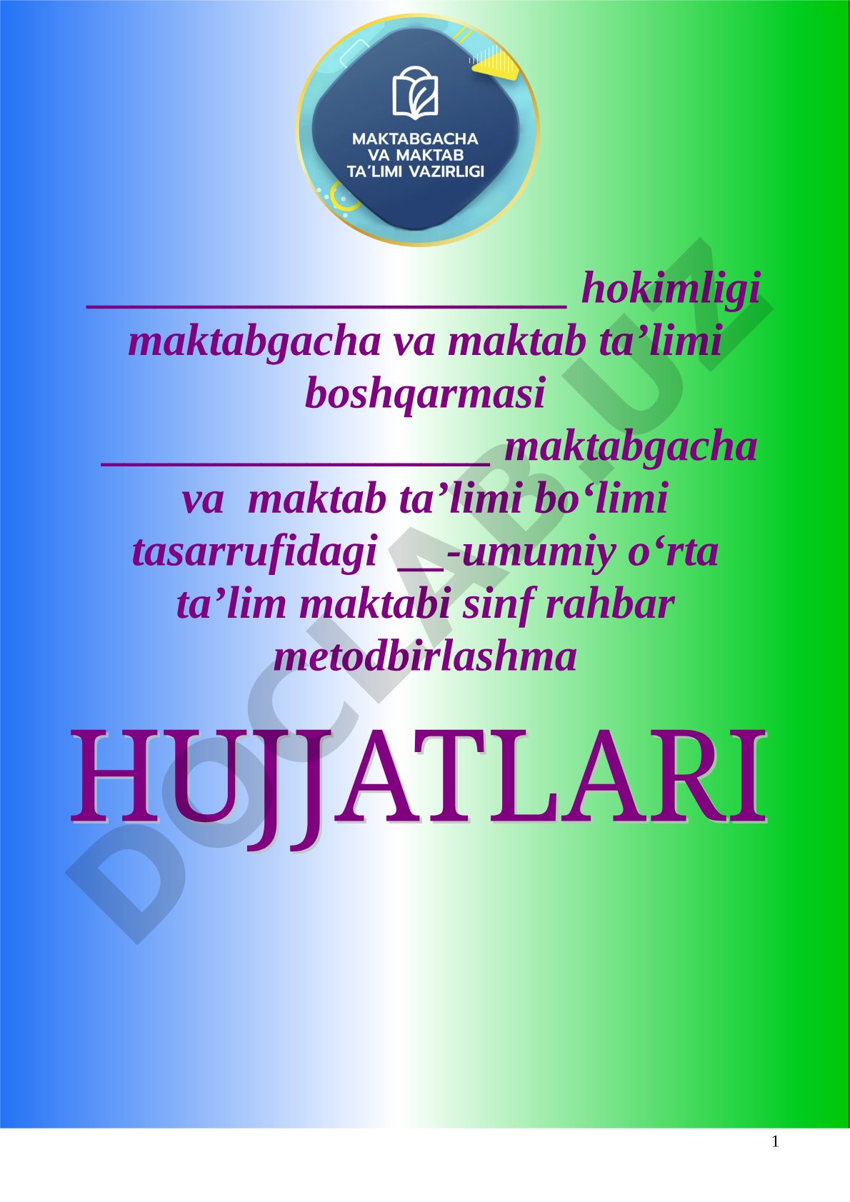 Xalq ta'limi vazirligining ustuvor vazifalari