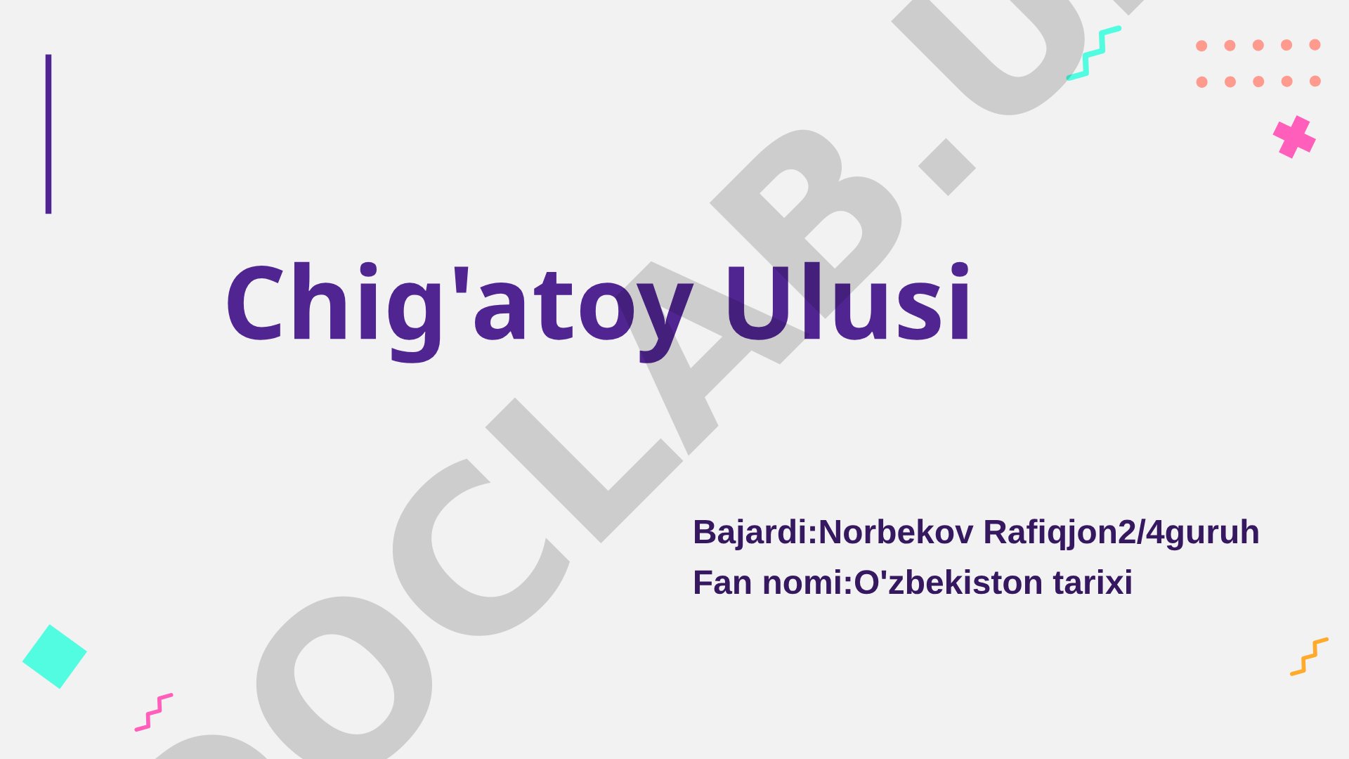 Chig'atoy Ulusi