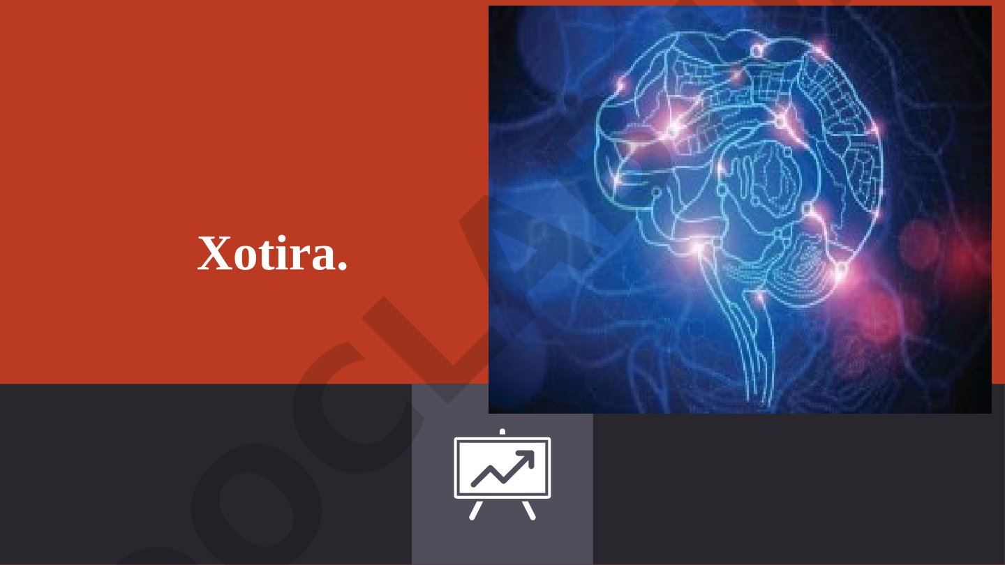 Xotiraning ta’rifi, turlari, jarayonlari va individual xususiyatlari