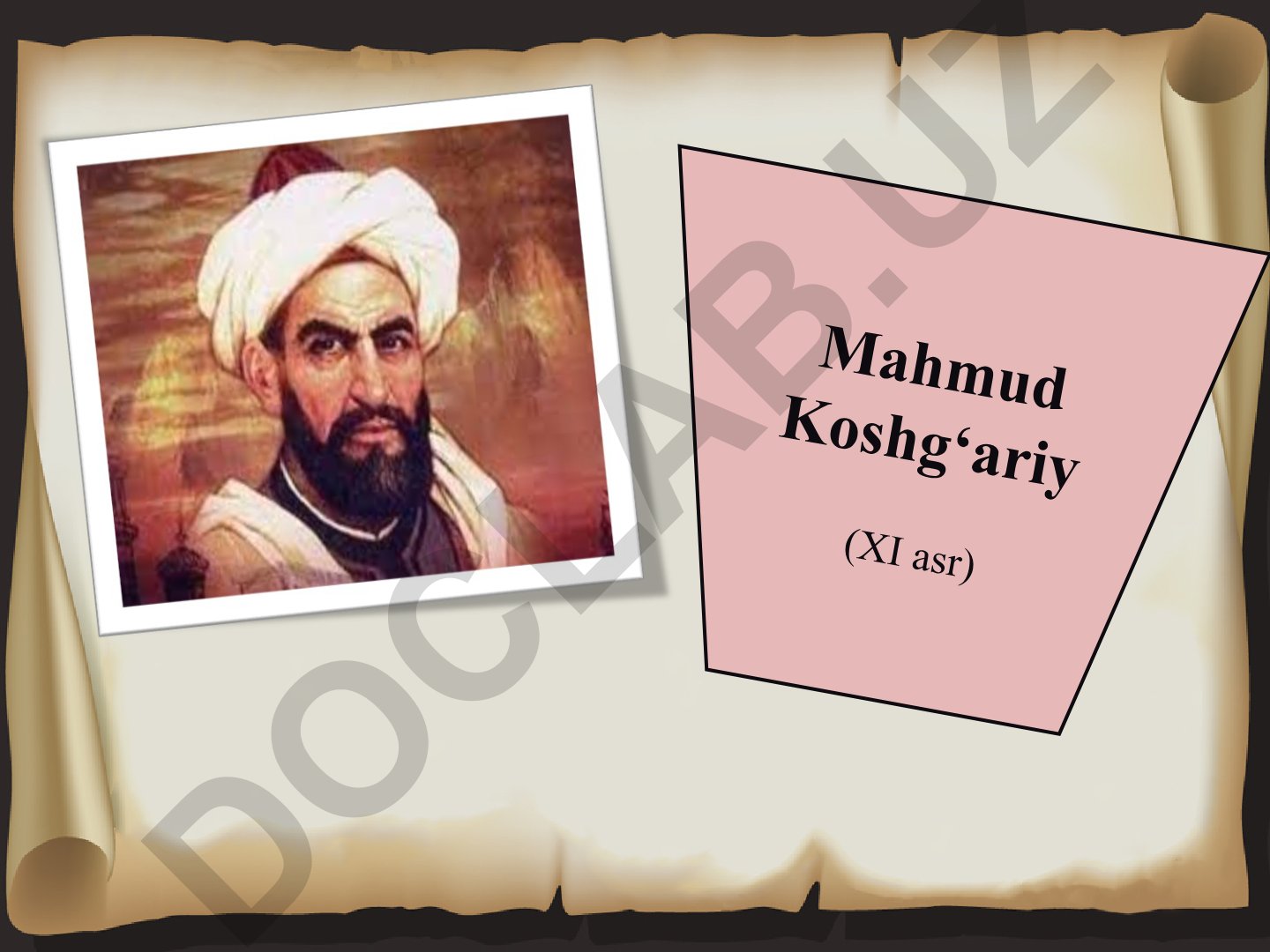 Mahmud Koshg‘ariy hayoti va Qoraxoniylar davri