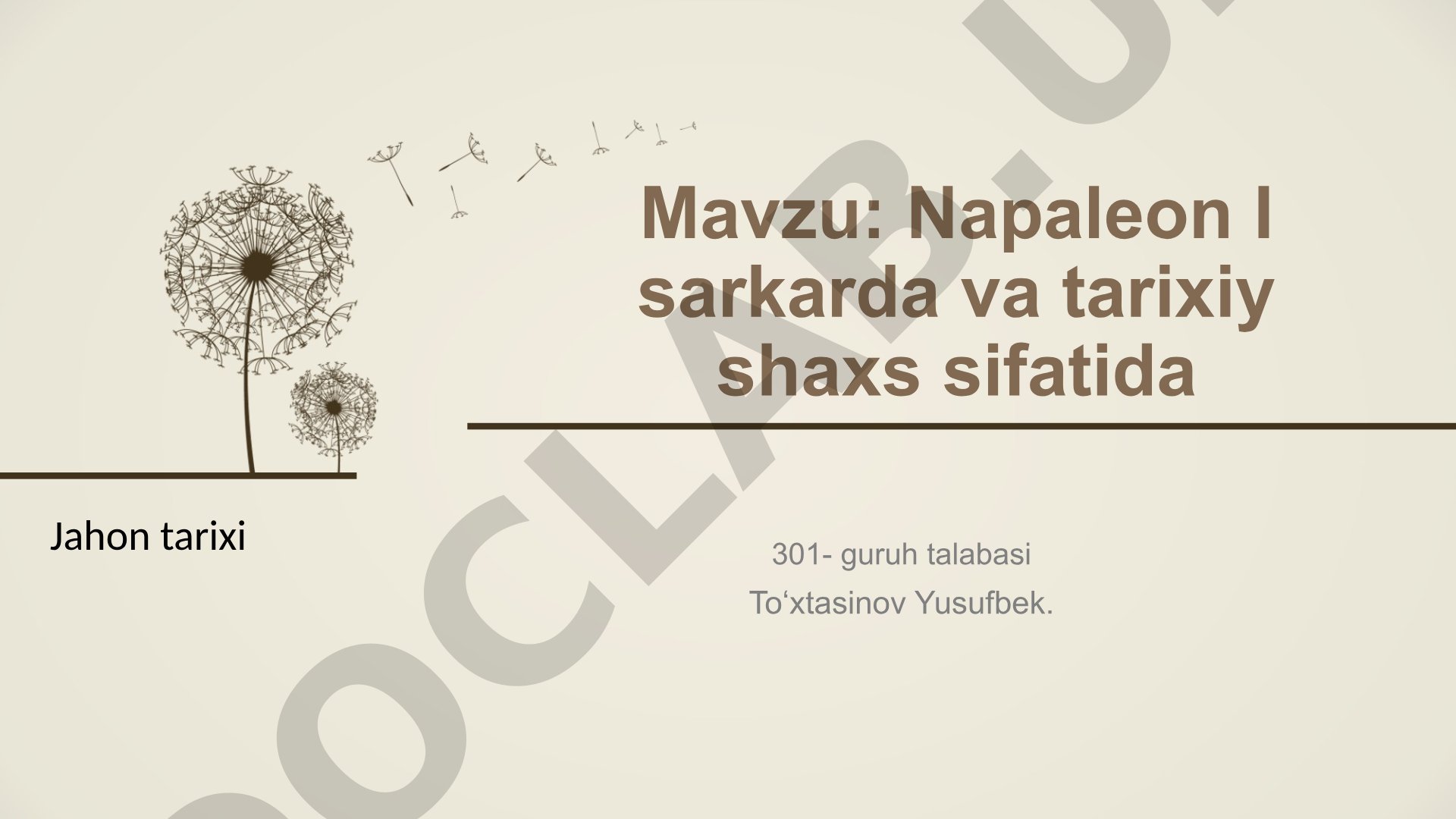 Napaleon I sarkarda va tarixiy shaxs sifatida