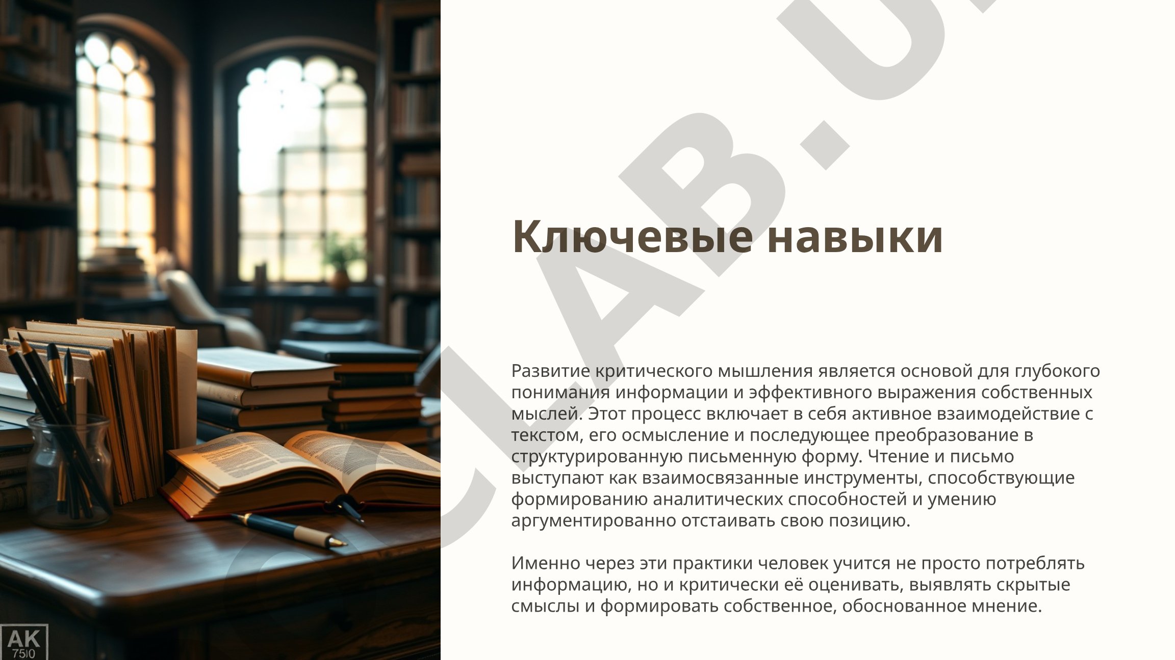 Развитие критического мышления через чтение и письмо