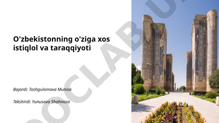O'zbekistonning iqtisodiy strategiyalari va global raqobat